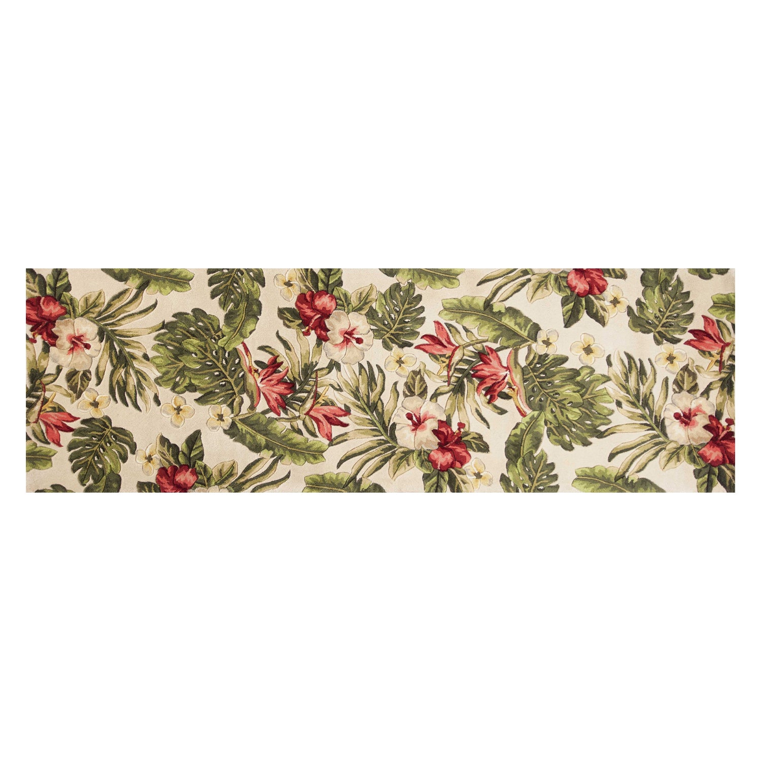 2' x 8'  Runner Wool Ivory  Area Rug