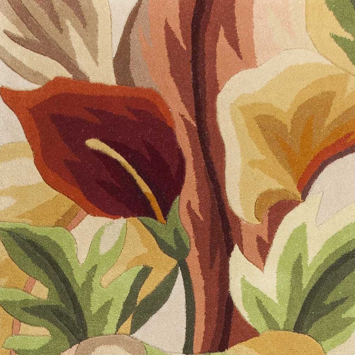 2' x 8'  Runner Wool Ivory  Area Rug