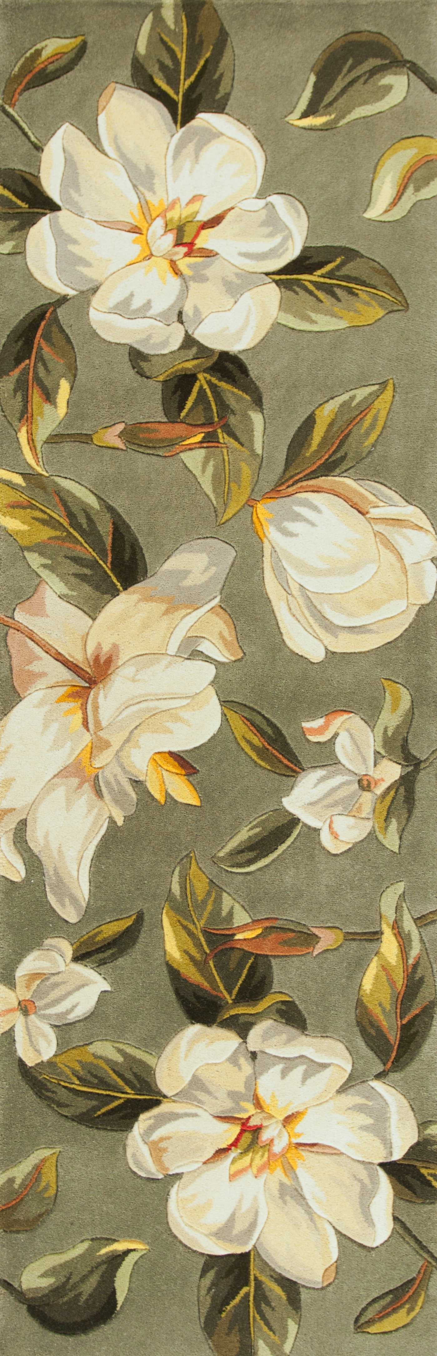 2' x 8'  Runner Wool Sage Area Rug