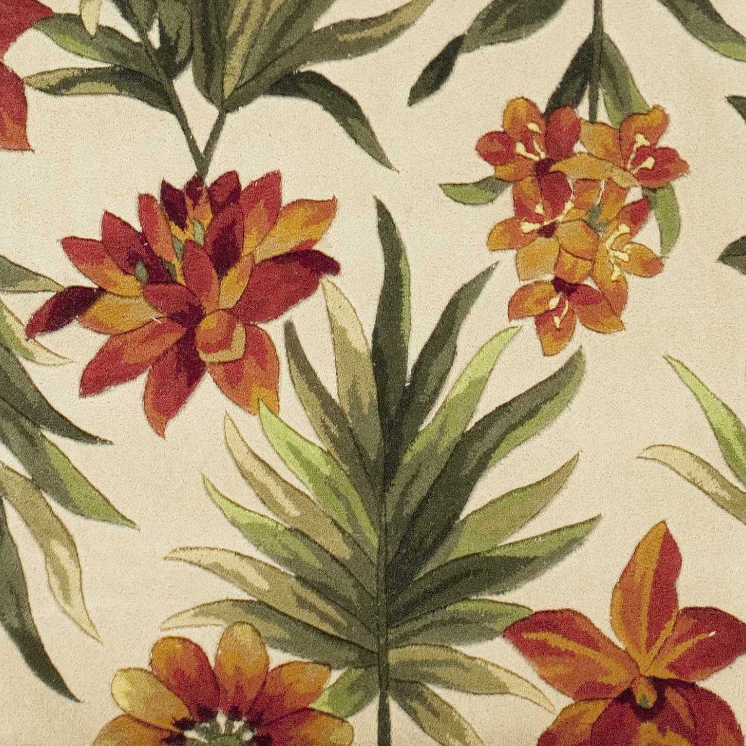 2' x 8'  Runner Wool Ivory  Area Rug