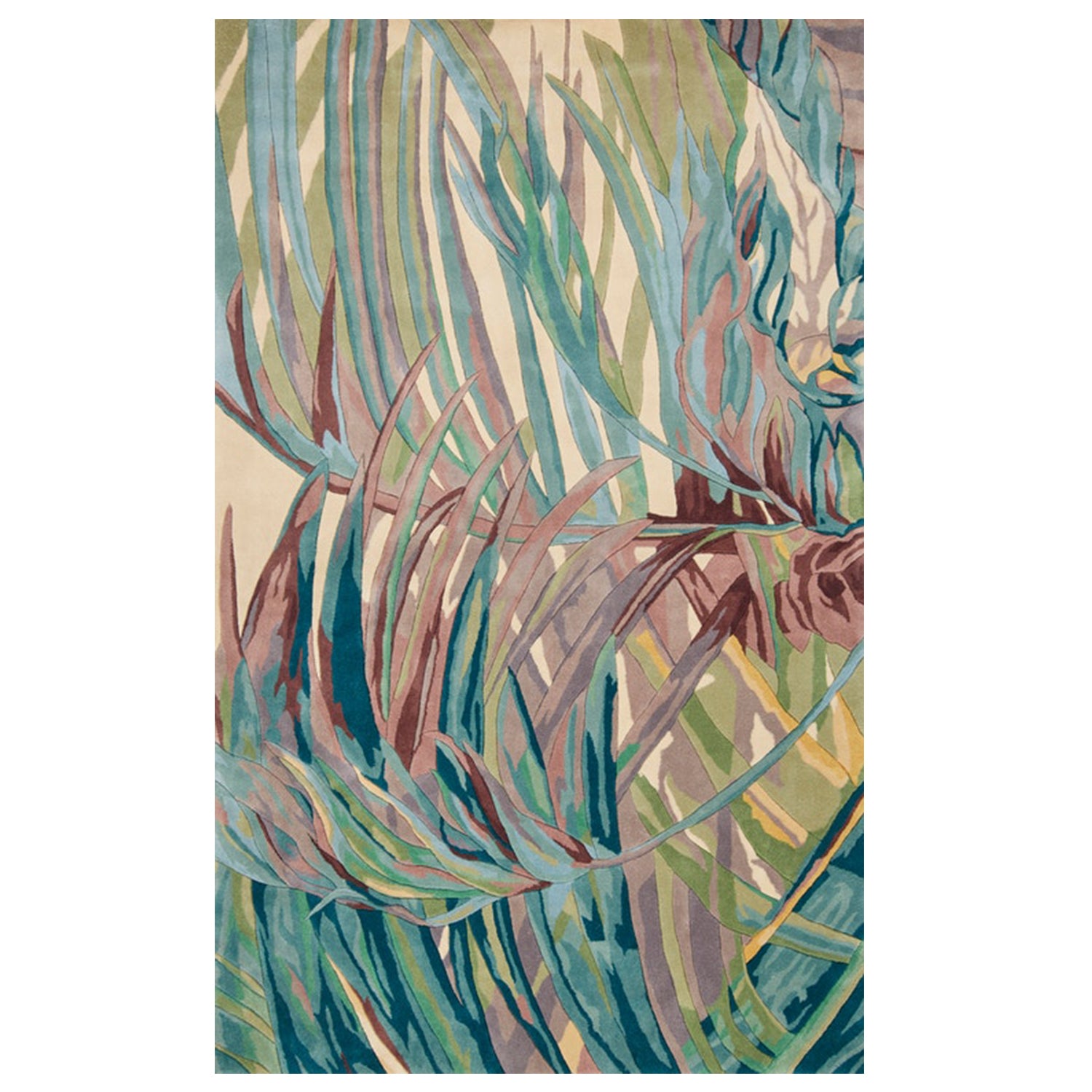 2' x 8'  Runner Wool Ivory or Lilac Area Rug