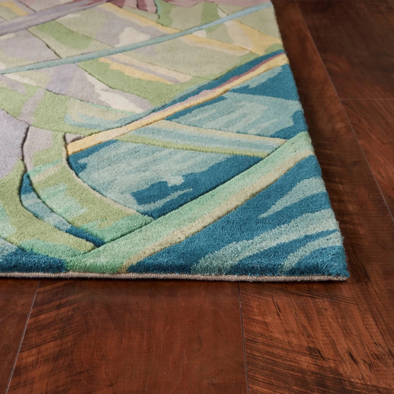 2' x 8'  Runner Wool Ivory or Lilac Area Rug