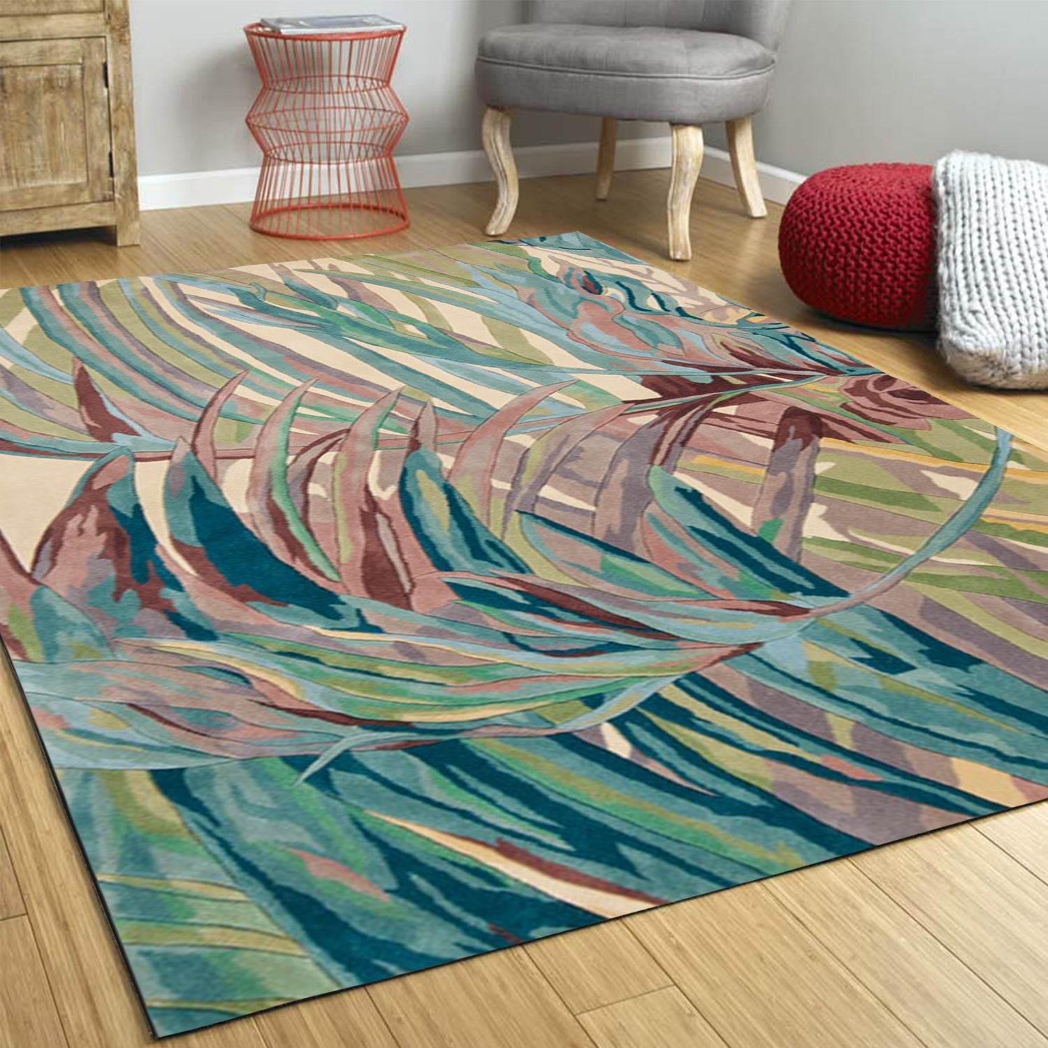 2' x 8'  Runner Wool Ivory or Lilac Area Rug