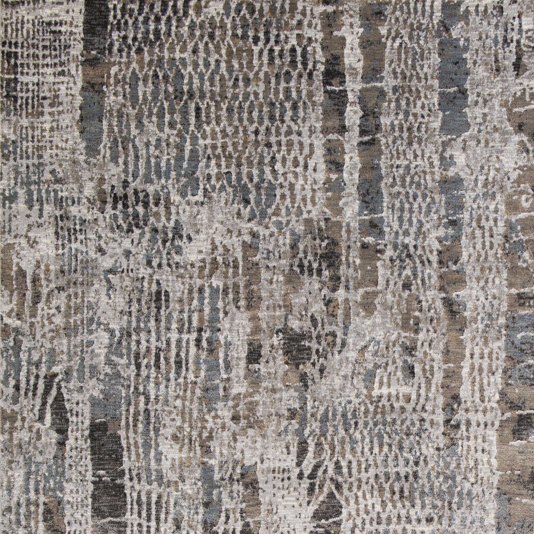 5' x 7'  Viscose Silver Area Rug