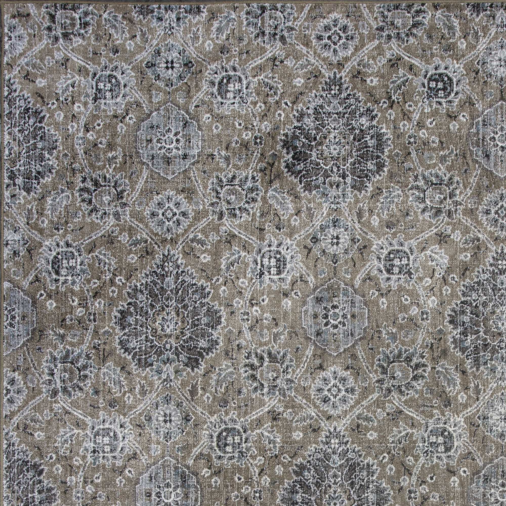 5' x 7'  Viscose Sand Area Rug