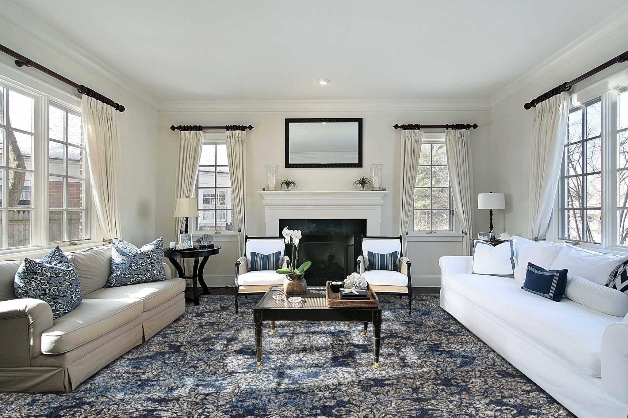 5' x 7'  Viscose Salte Area Rug