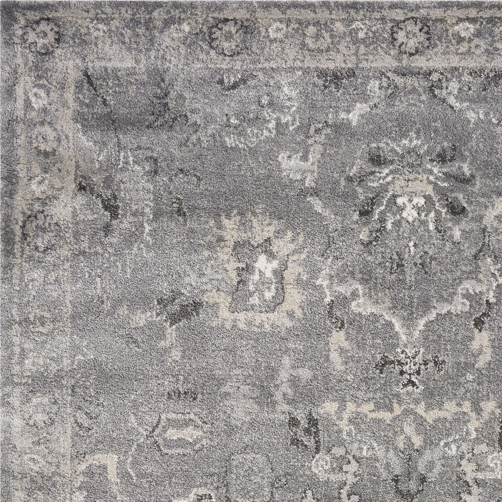 5' x 7'  Polypropylene Grey Area Rug