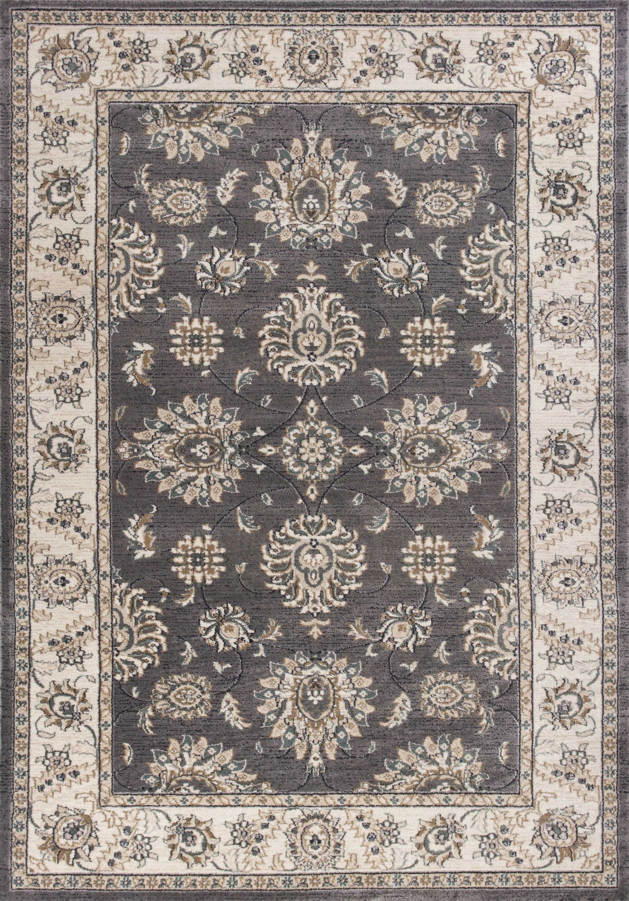 7' x 9'  Polypropylene Grey or  Ivory  Area Rug