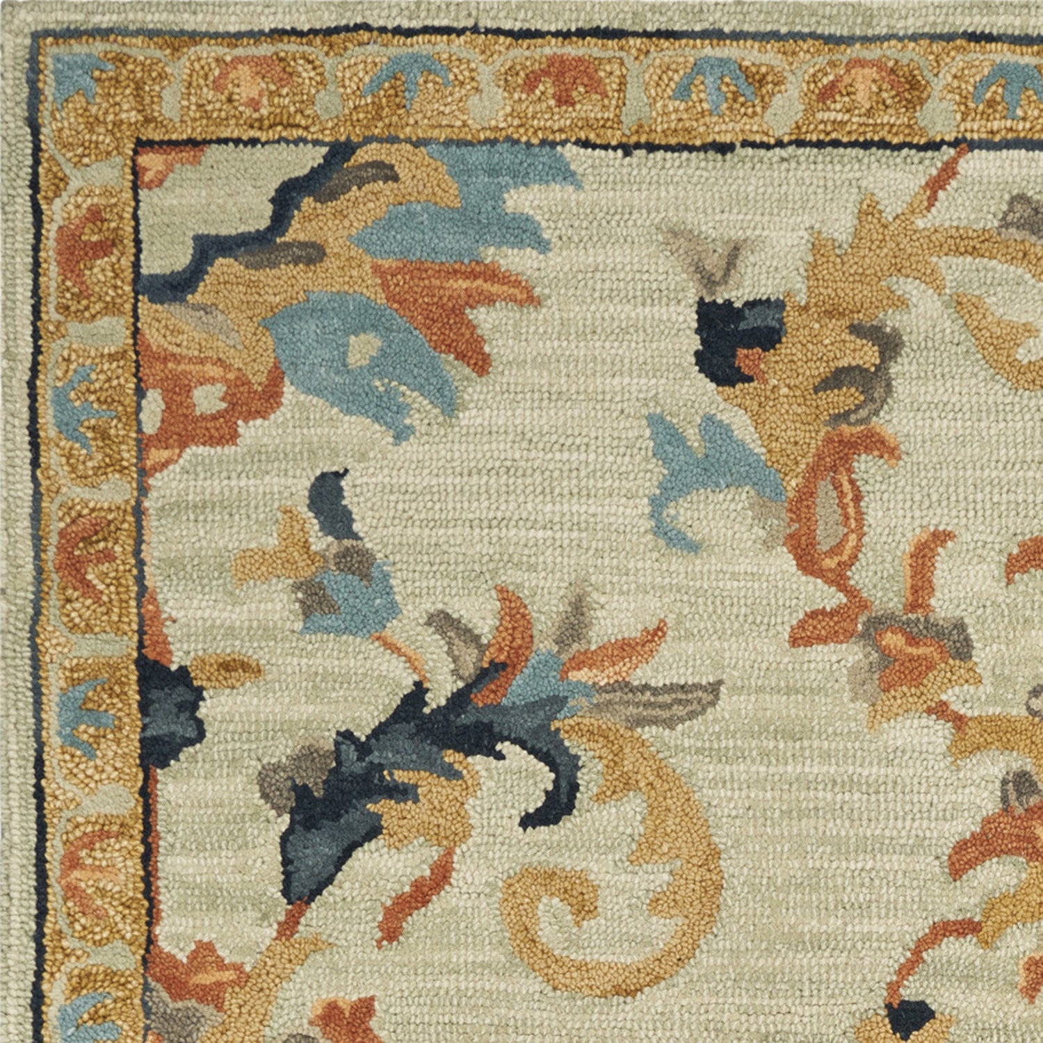 5 x 7 6" Wool Mint Area Rug