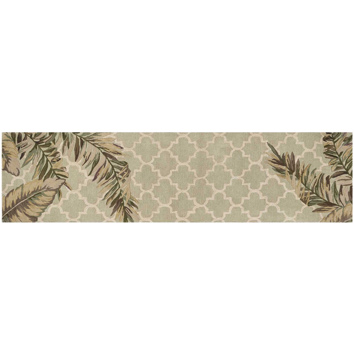2' x 10' Runner Wool Sage Area Rug