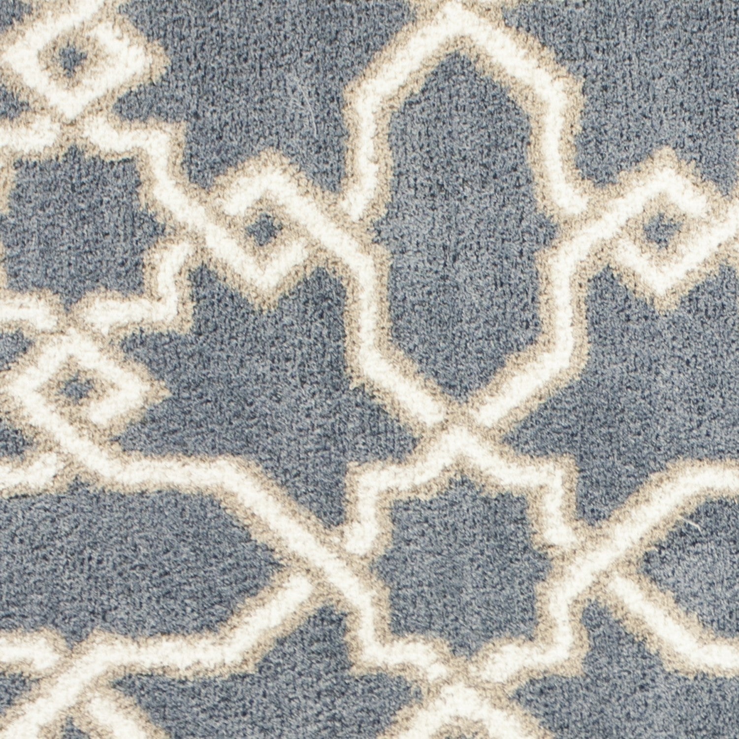 5' x 7'  Microfiber Slate Blue Area Rug