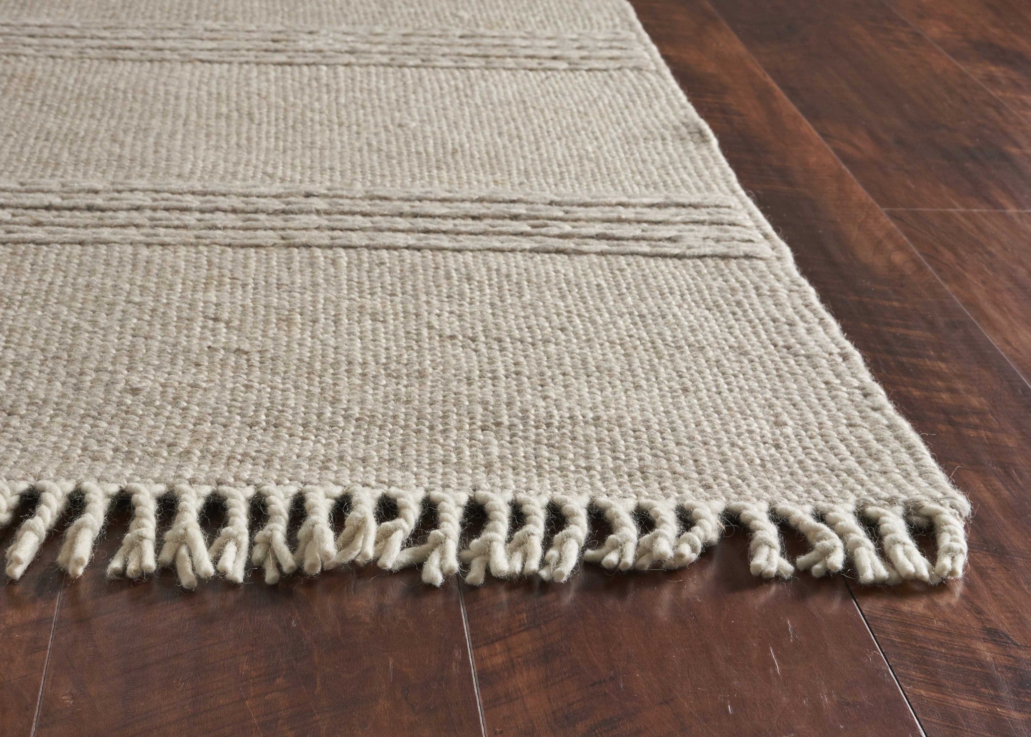 5 x 8  Wool Natural Area Rug
