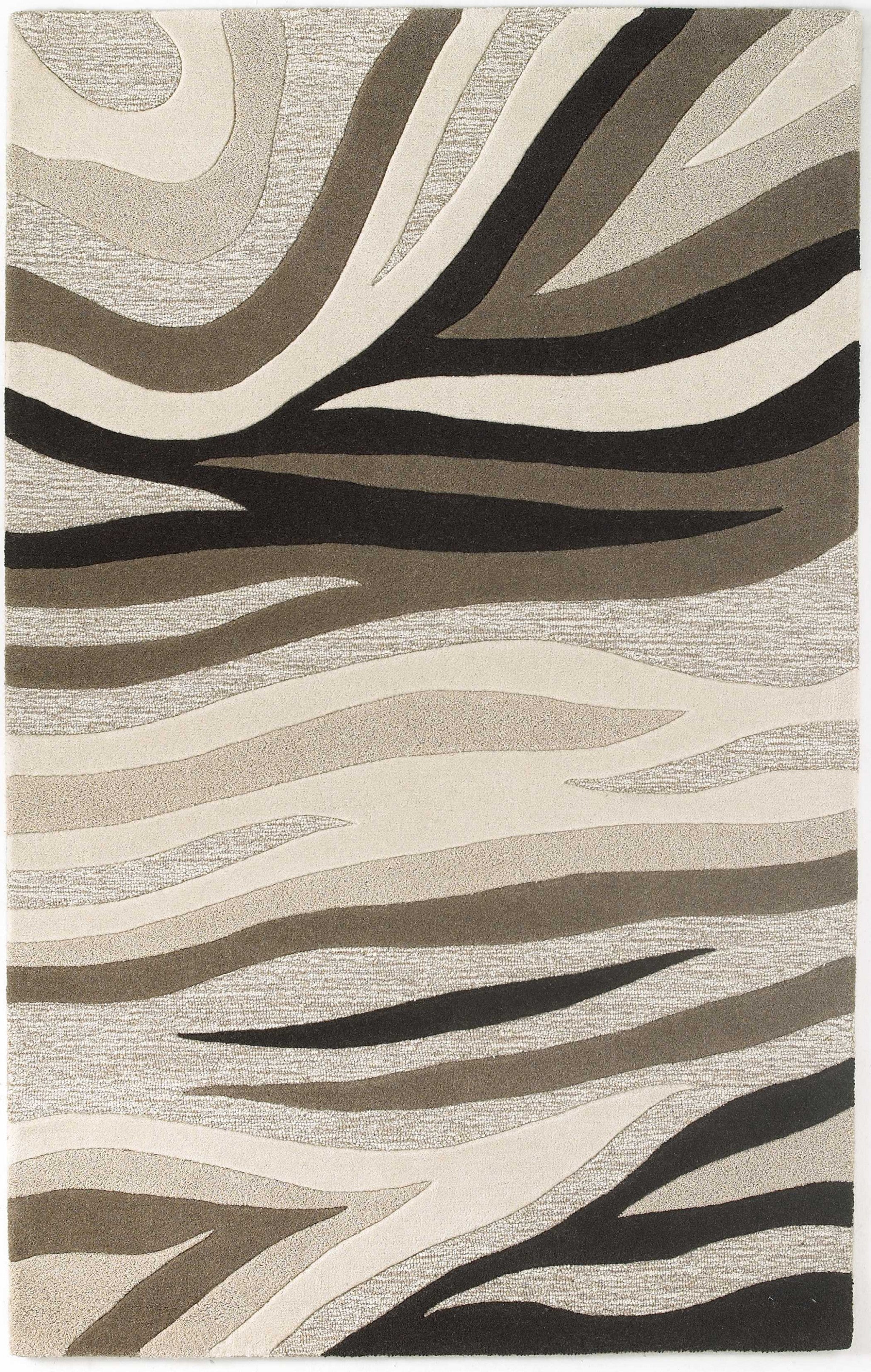 5' x 8'  Wool Natural Area Rug