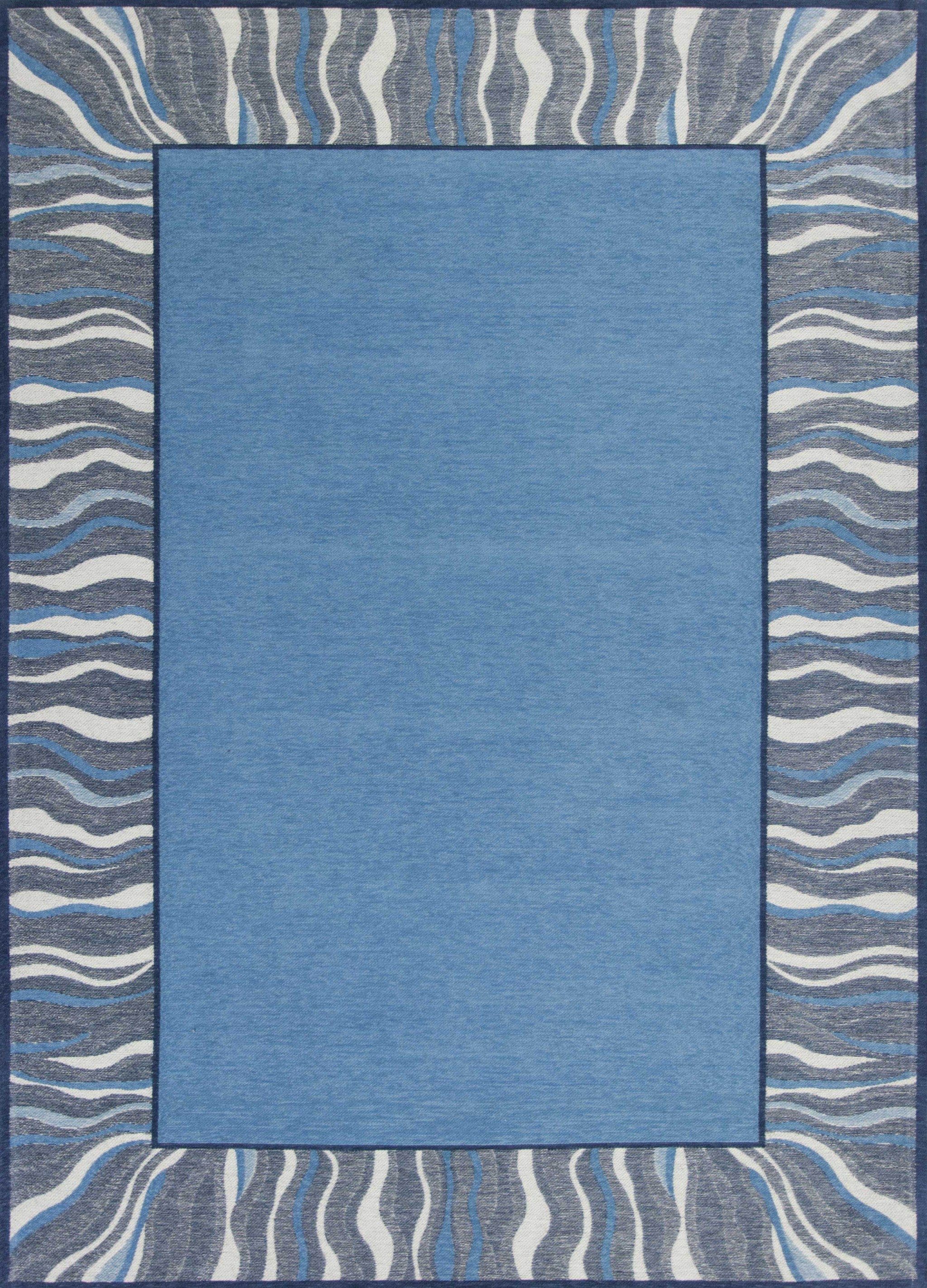 20" x 31" Polyester Denim Area Rug