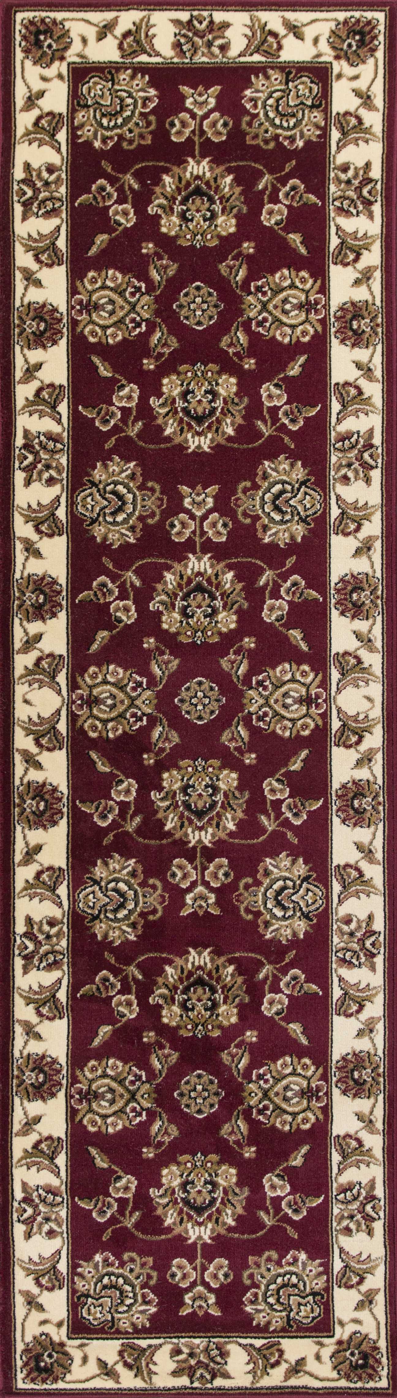 20" x 31" Polypropylene Red or  Ivory  Area Rug