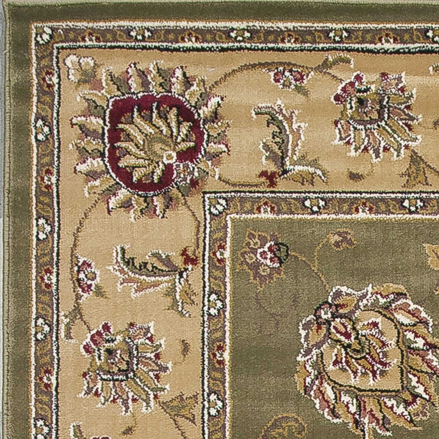 20" x 31" Polypropylene Sage or  Beige Area Rug
