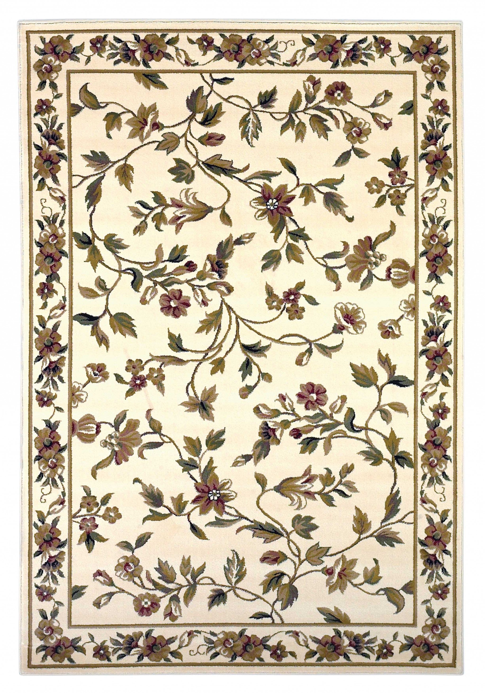 20" x 31" Polypropylene Ivory  Area Rug