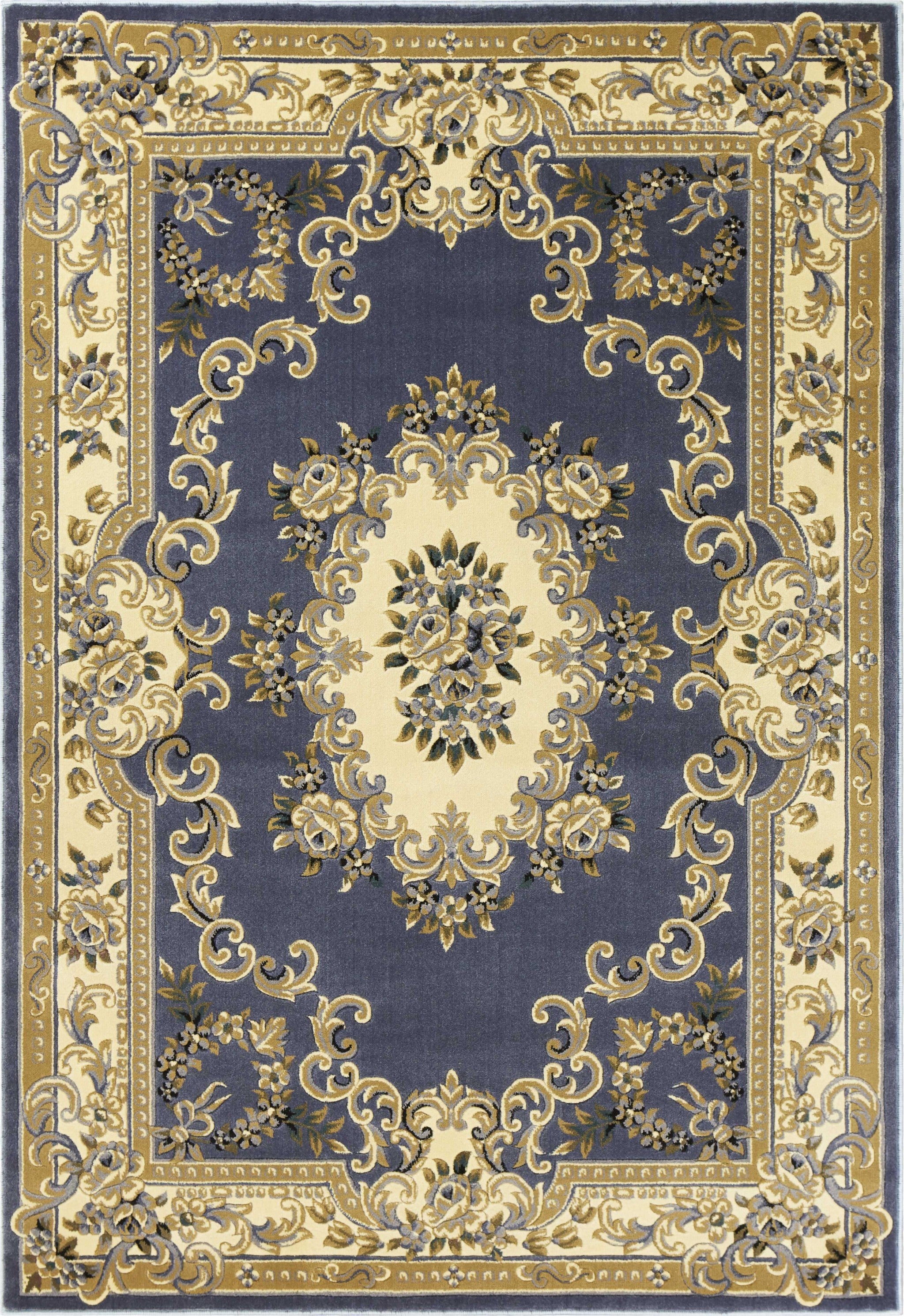 20" x 31" Polypropylene Blue Area Rug