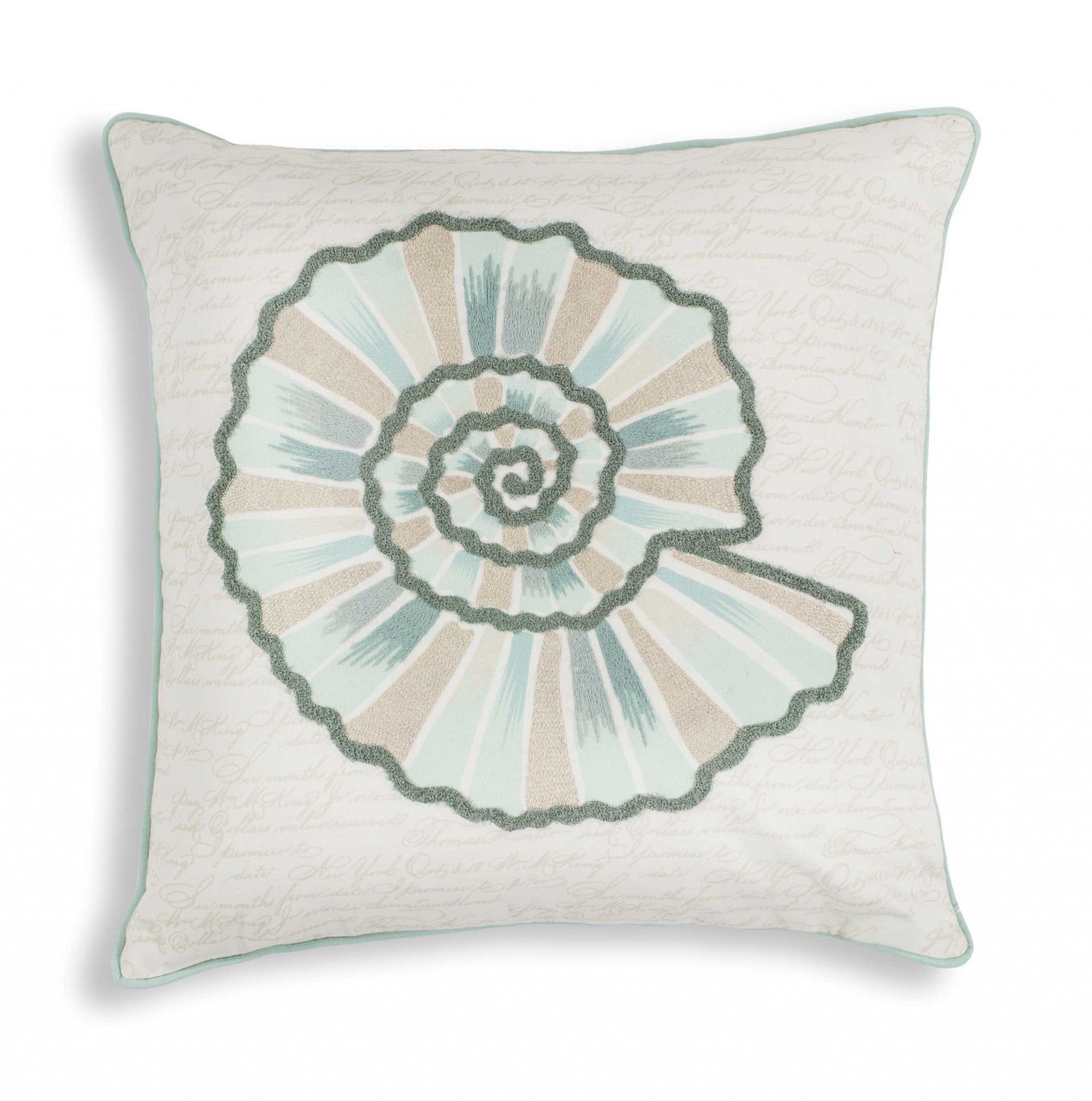 18" x 18" Cotton Ivory  Pillow