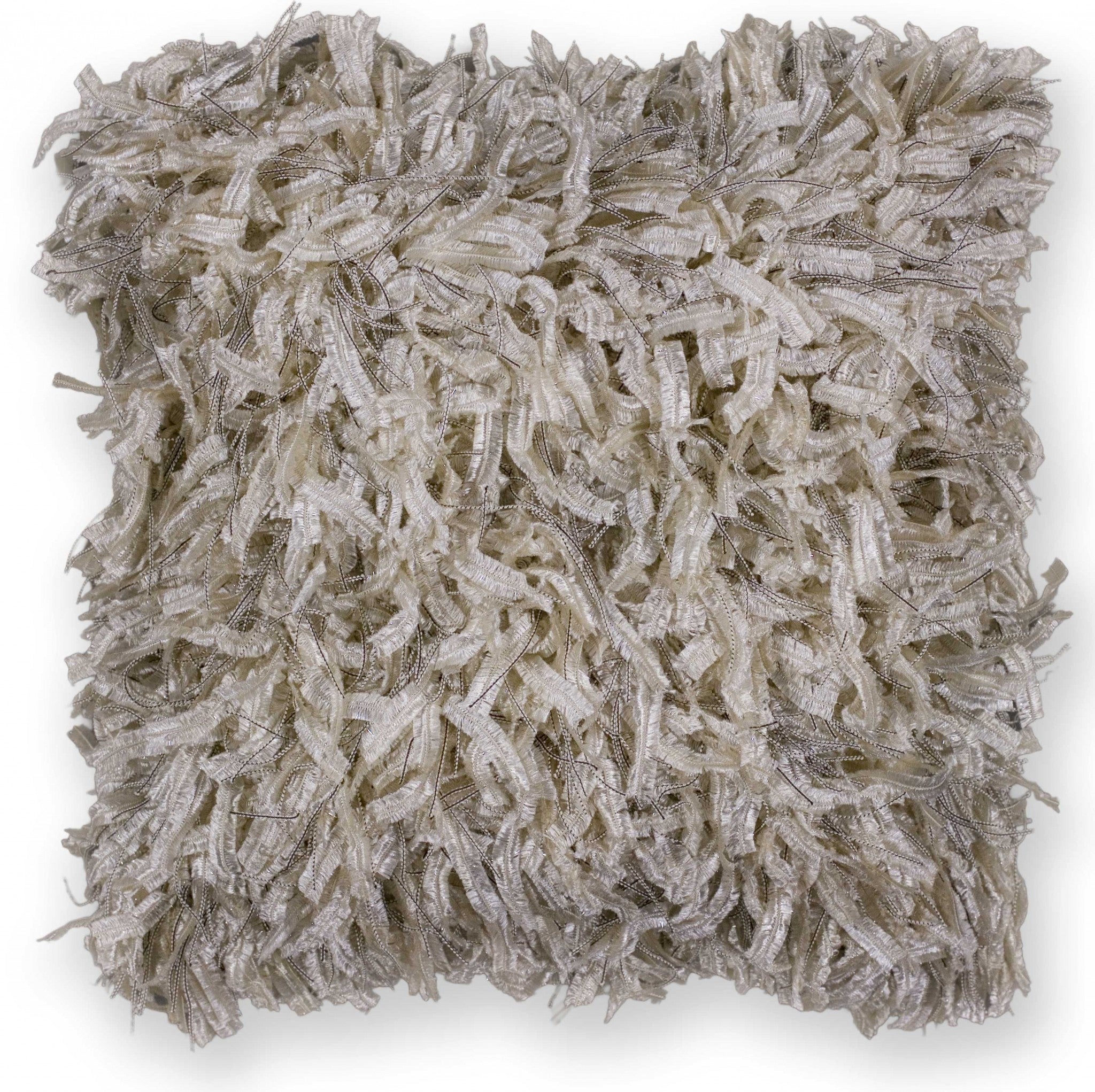 18" x 18" Polyester Cream Pillow