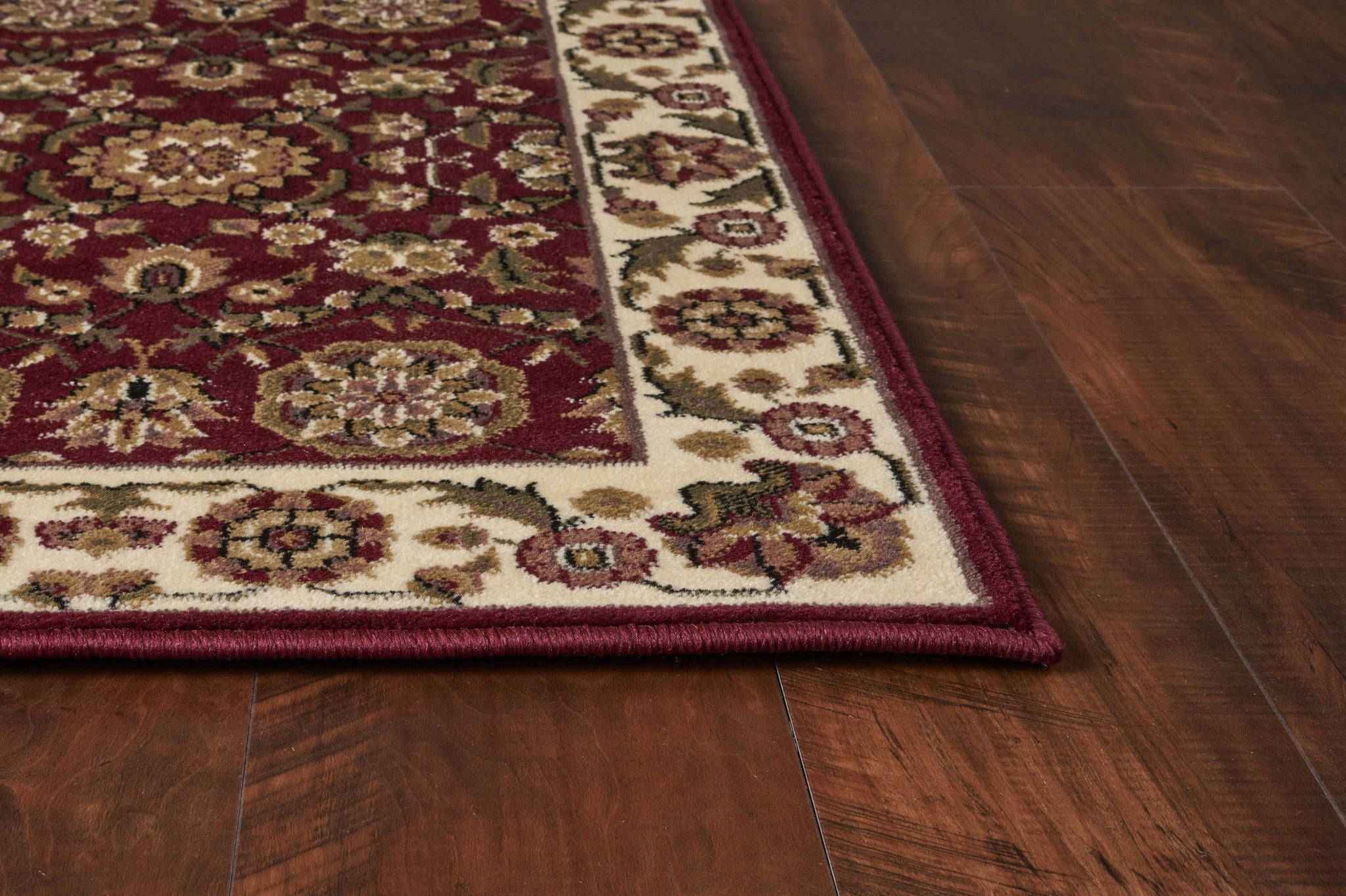 2' x 3' Polypropylene Red or Ivory Area Rug