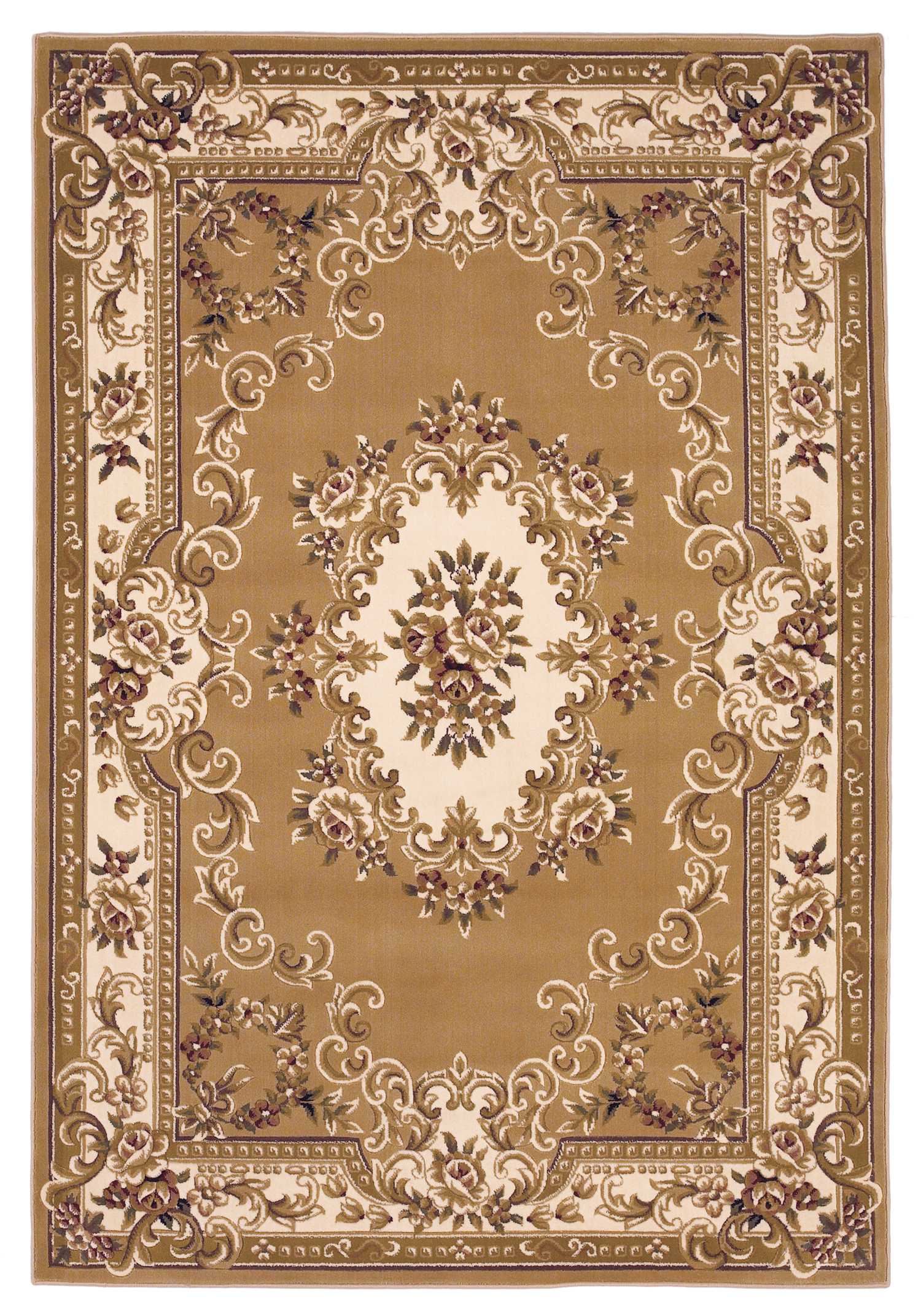2' x 3' Polypropylene Beigeor Ivory Area Rug
