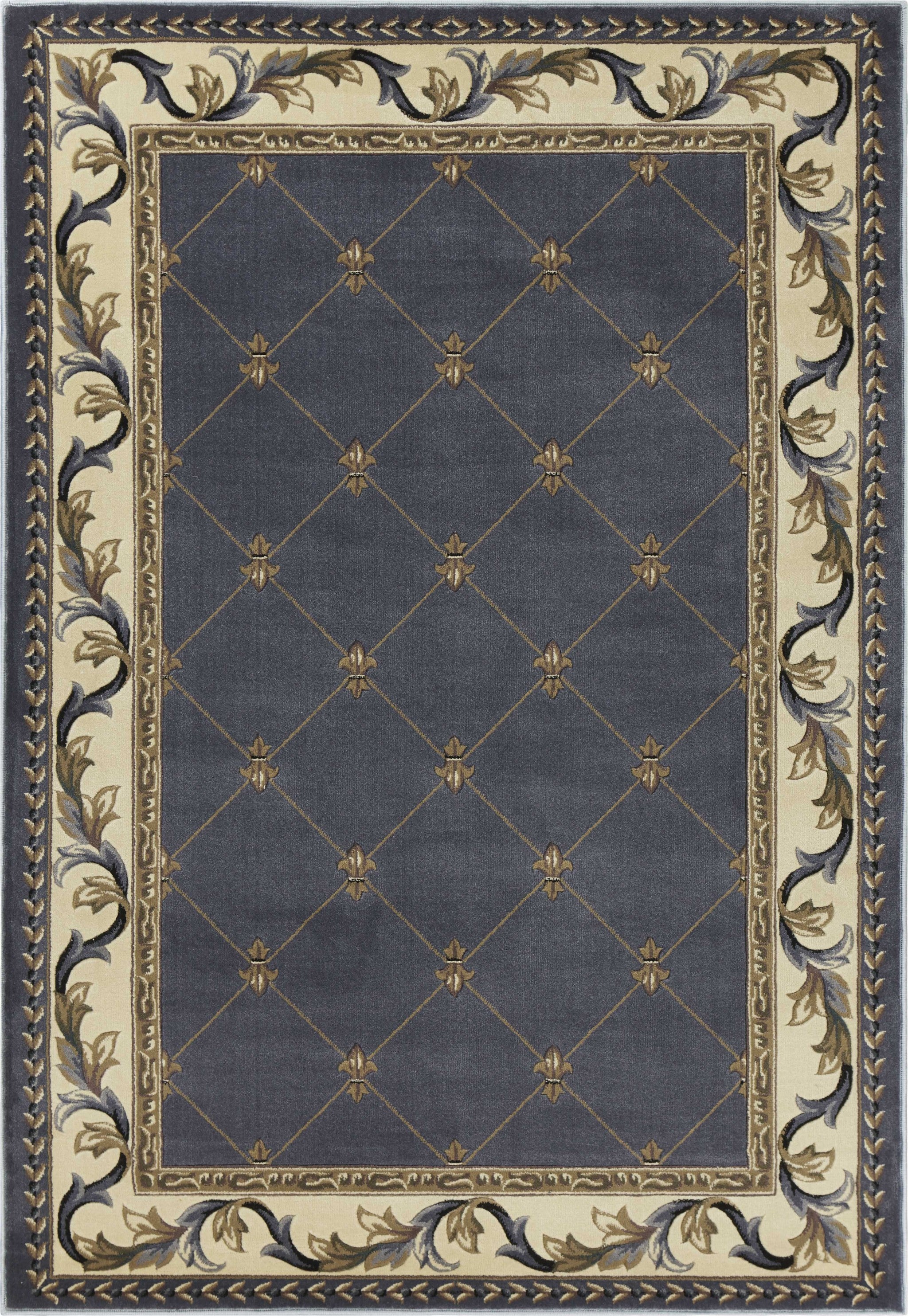 2' x 3' Polypropylene Blue Area Rug