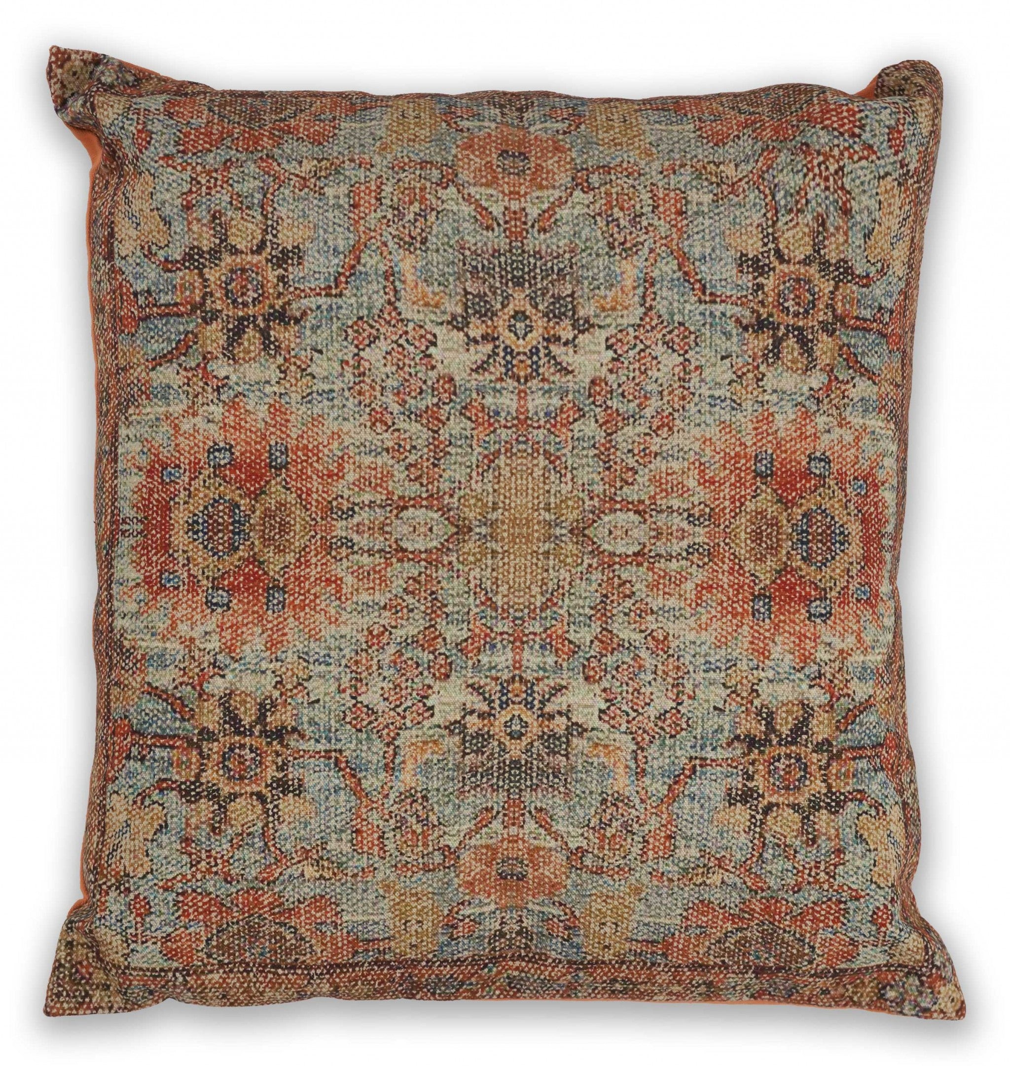 18" x 18" Cotton Teal Pillow