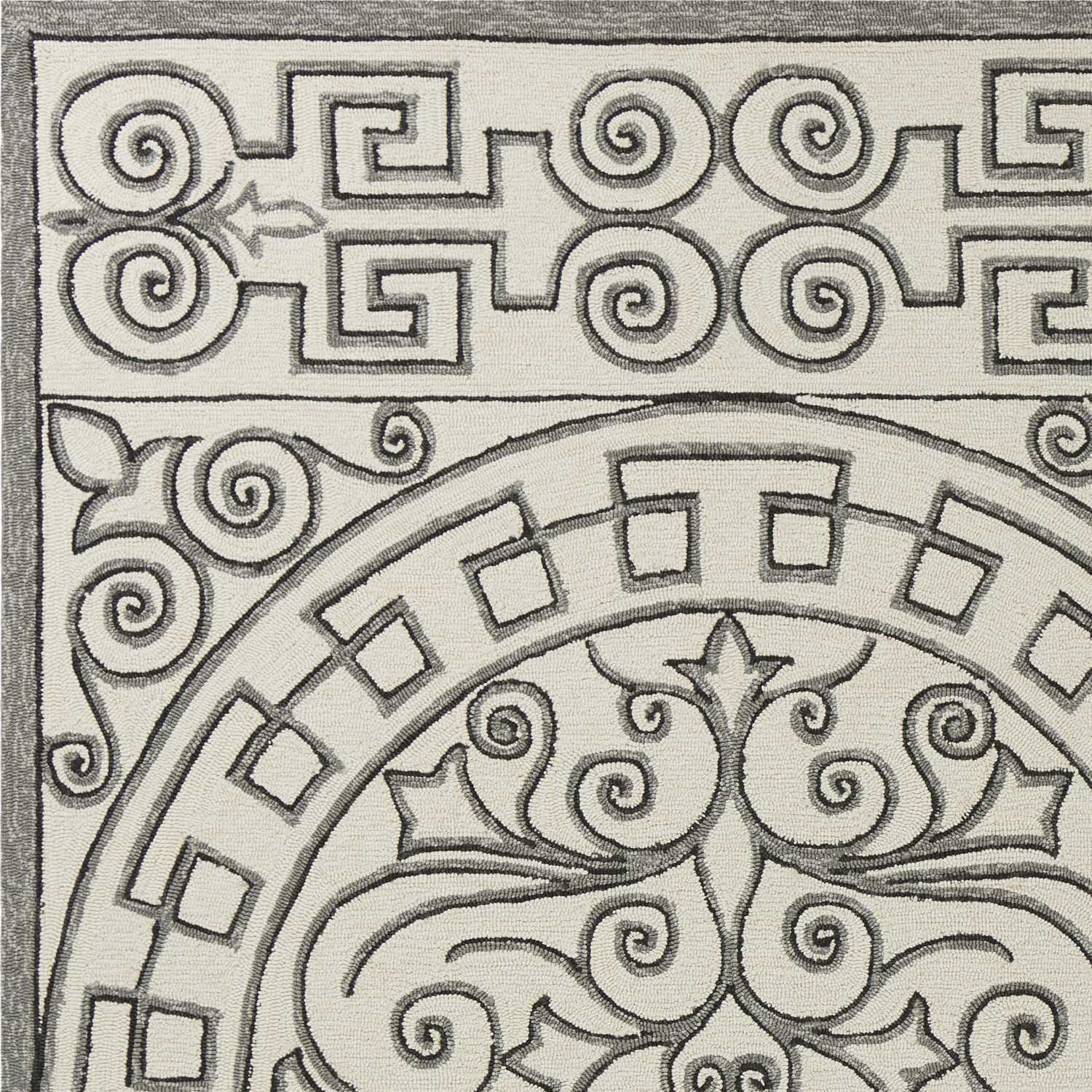 2' x 3' UV treated Polypropylene Ivory or Grey Area Rug