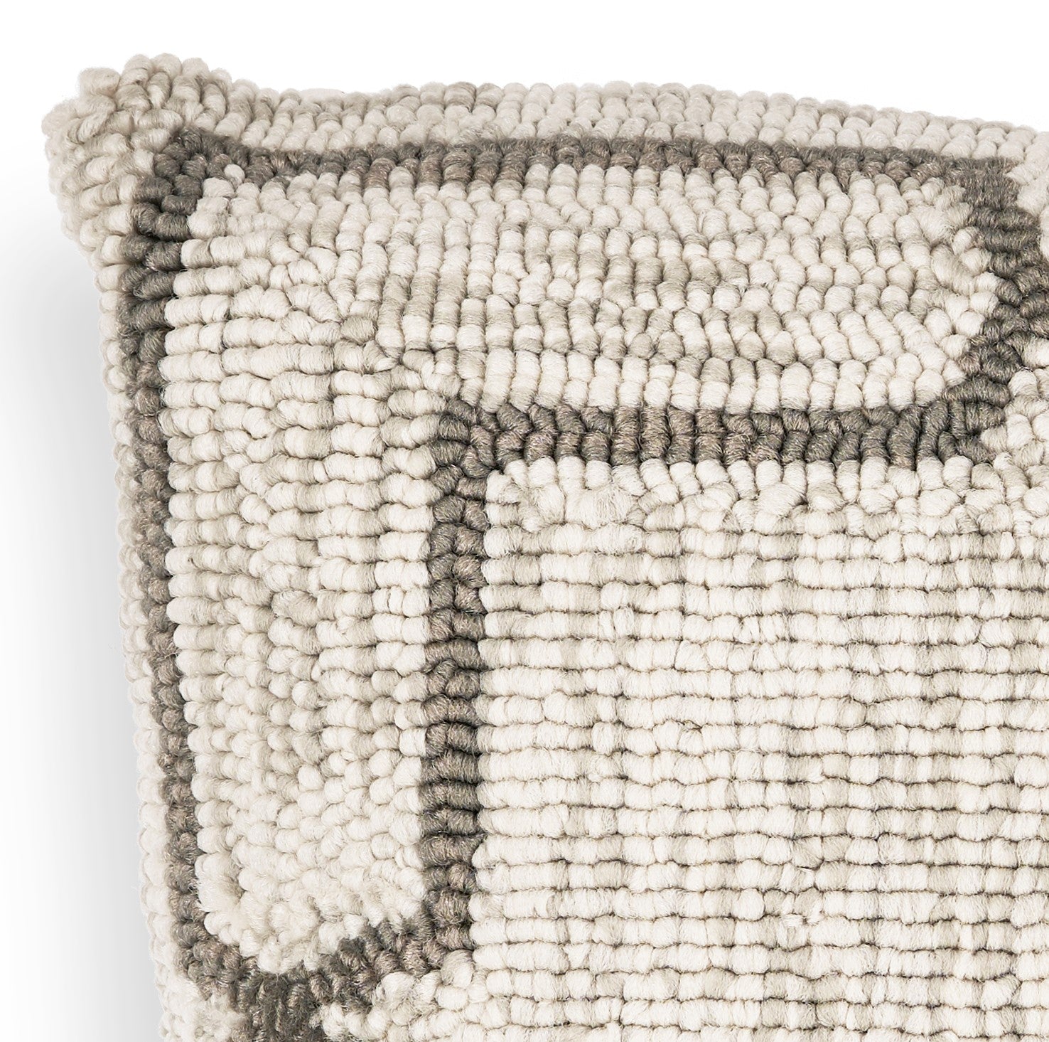 Casual Square Oatmeal Weave Accent Pillow