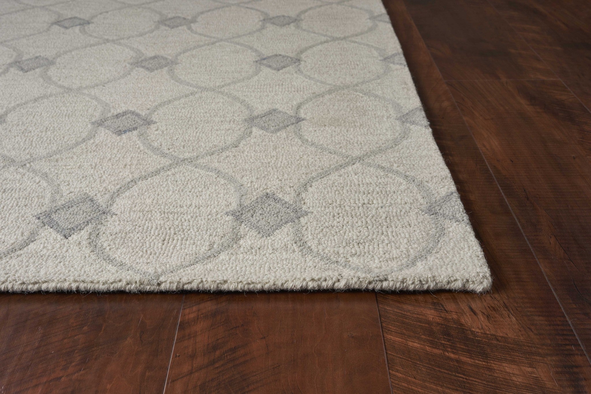 27" X 45" Wool Ivory  Area Rug