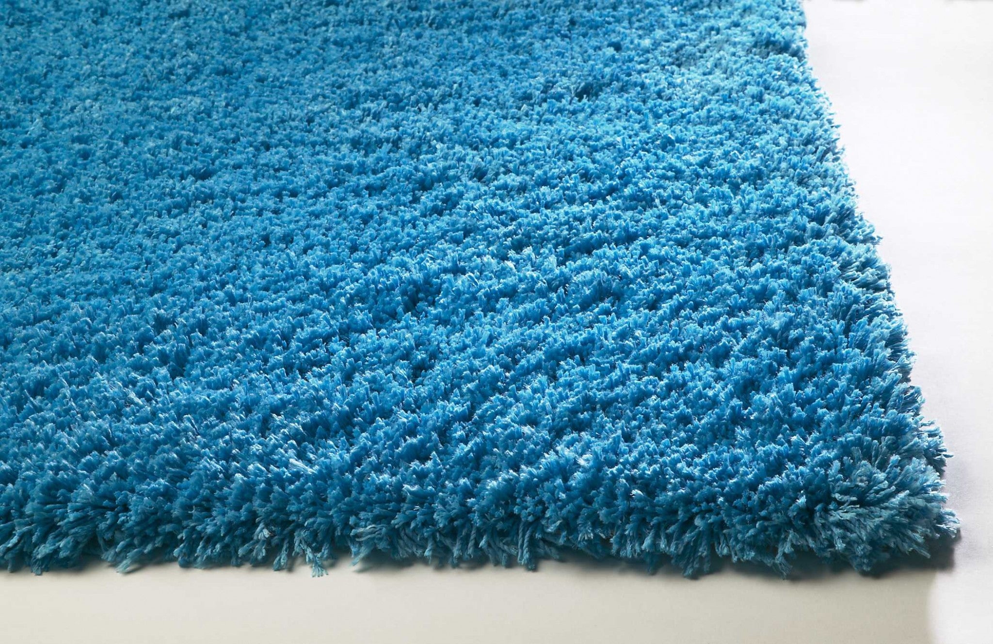 27" X 45" Polyester Highlighter Blue Area Rug