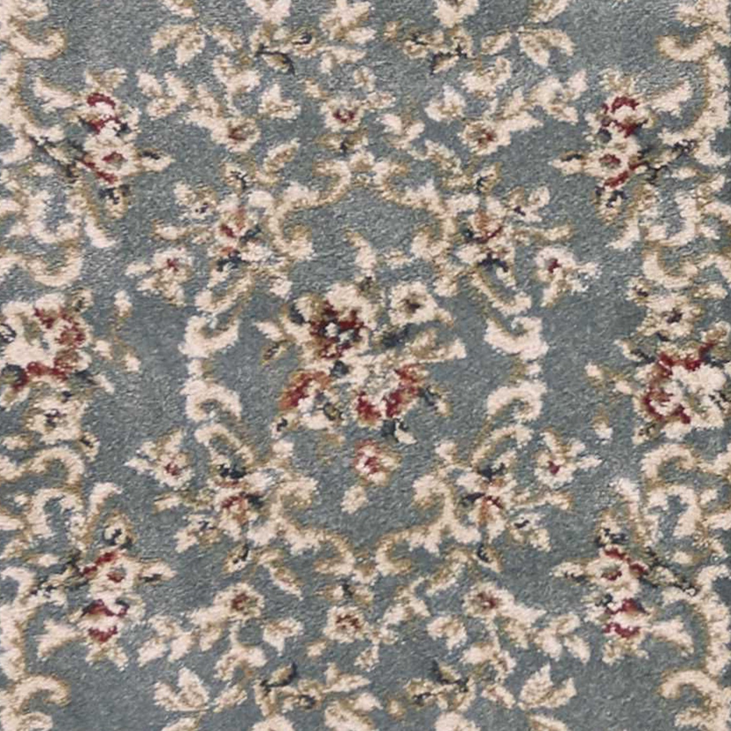 2' x 7' Runner Polypropylene Slate Blue Area Rug