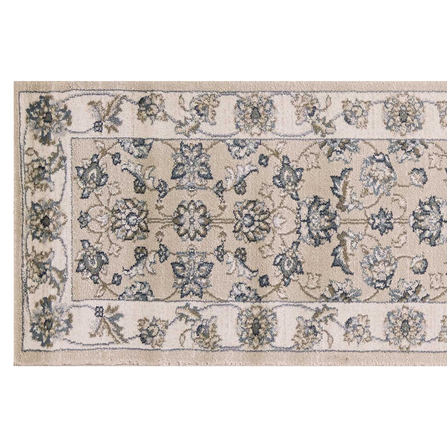 2' x 7' Runner Polypropylene Beige or Ivory Area Rug