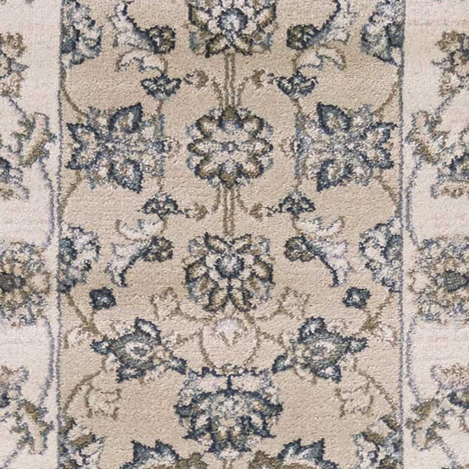 2' x 7' Runner Polypropylene Beige or Ivory Area Rug