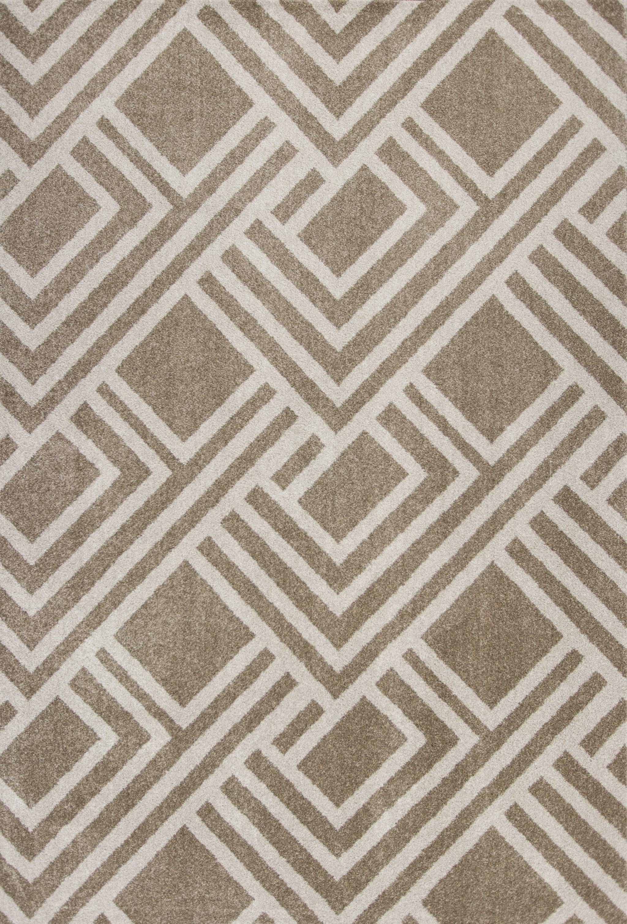 3' x 5' UV treated Polypropylene Beige Area Rug