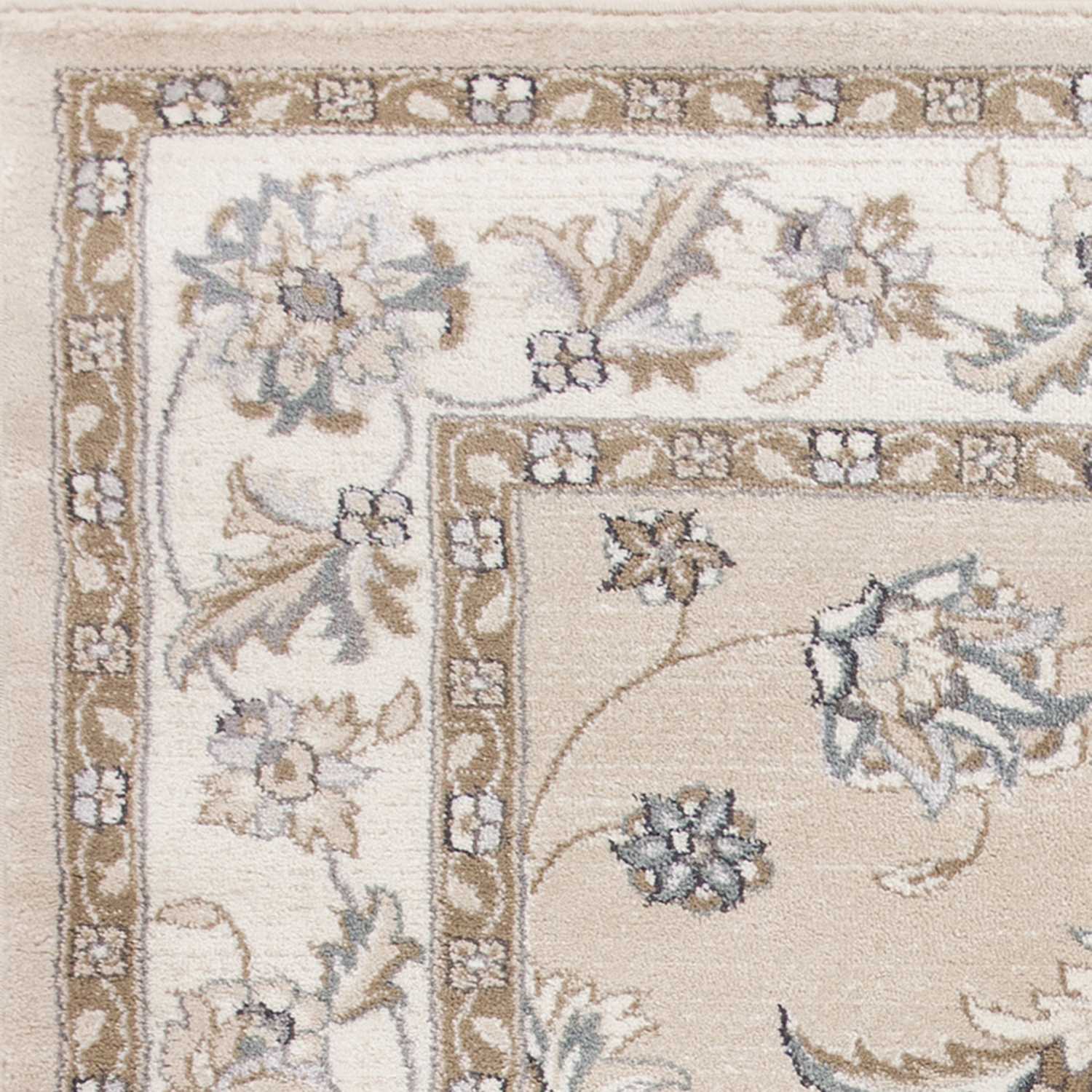 3' x 5' Polypropylene Beige or Ivory Area Rug