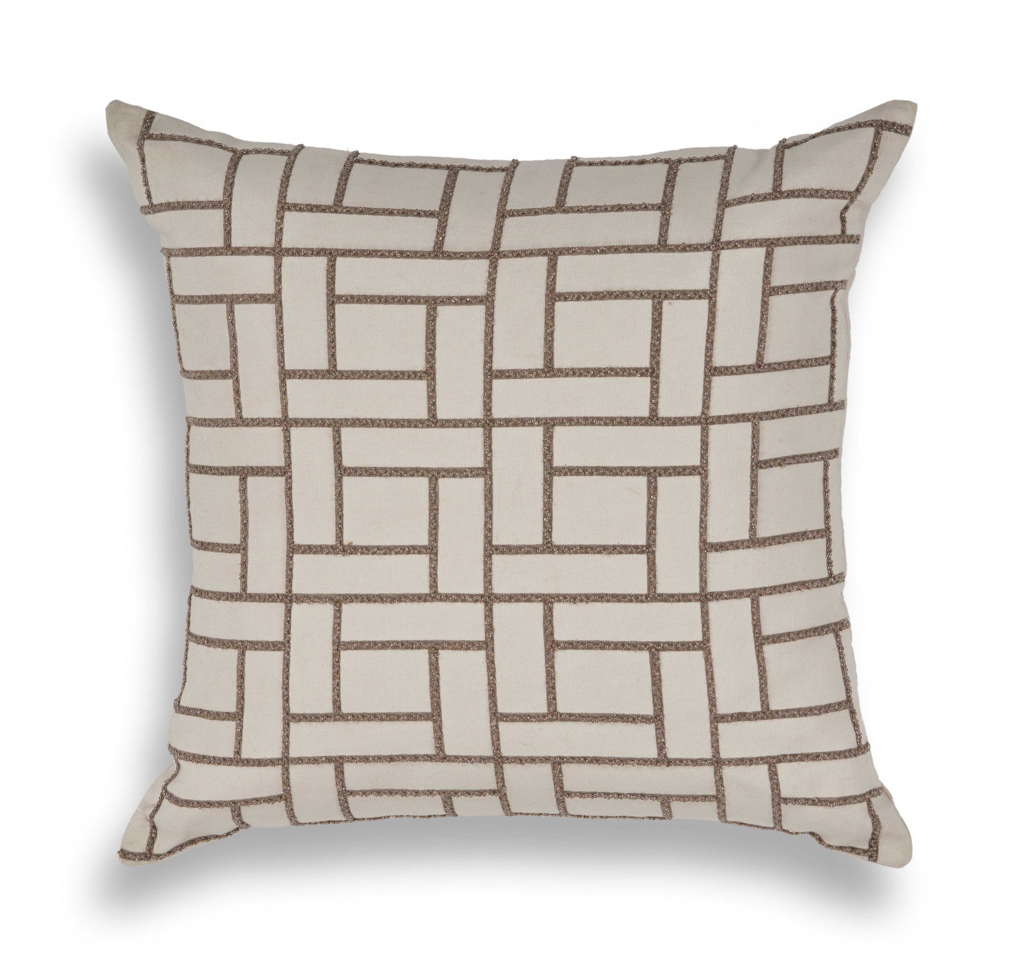 20" x 20" Tan Pillow