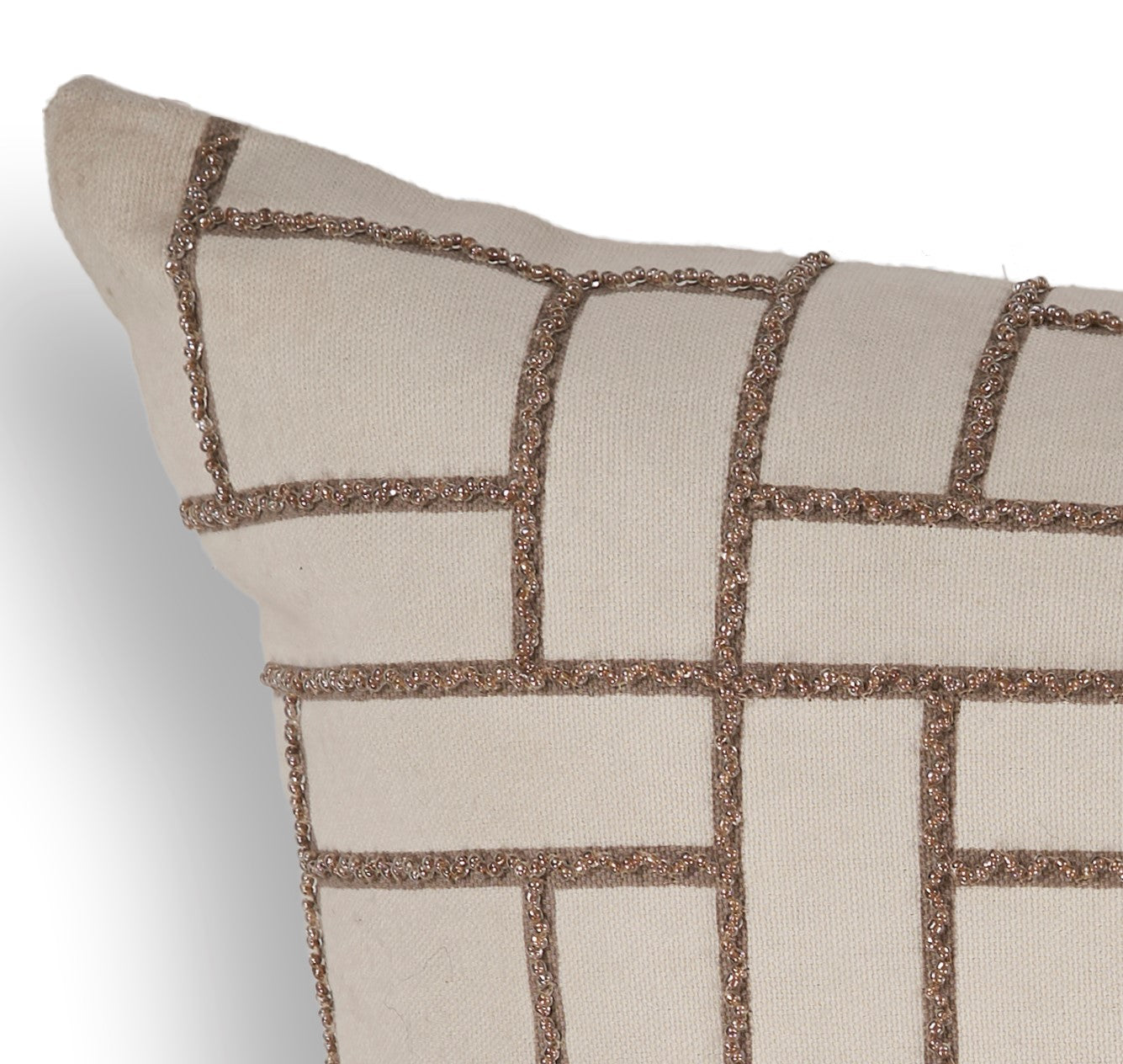 20" x 20" Tan Pillow