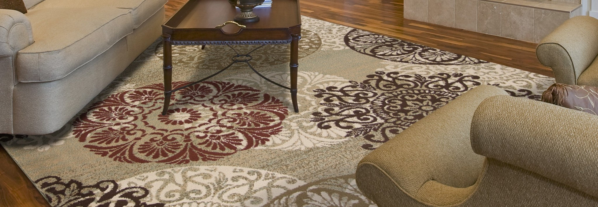 3' x 5' Polypropylene Sage Area Rug