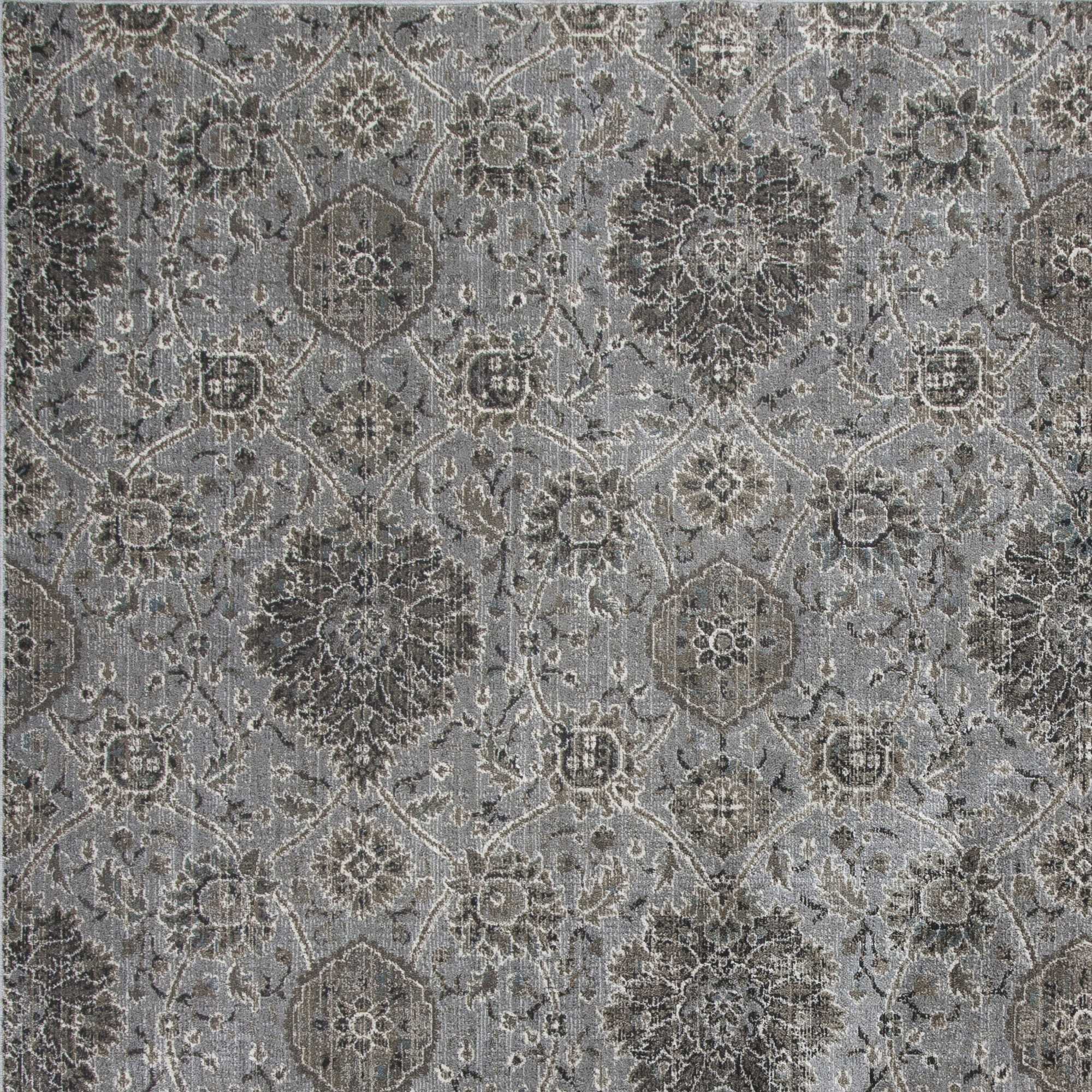 2 x 3 Viscose Silver Area Rug