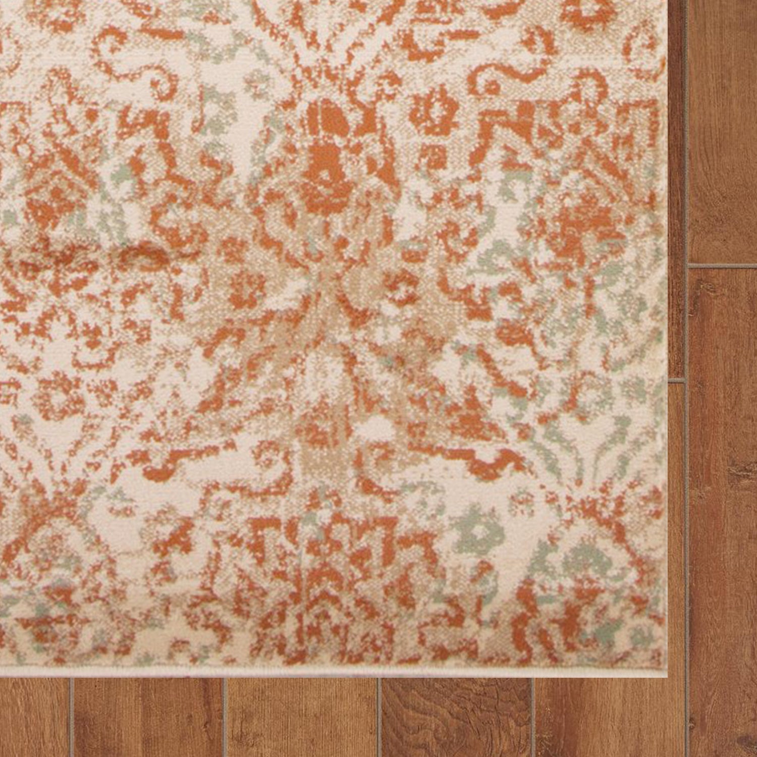 2' x 7' Runner Polypropylene Champagne Area Rug