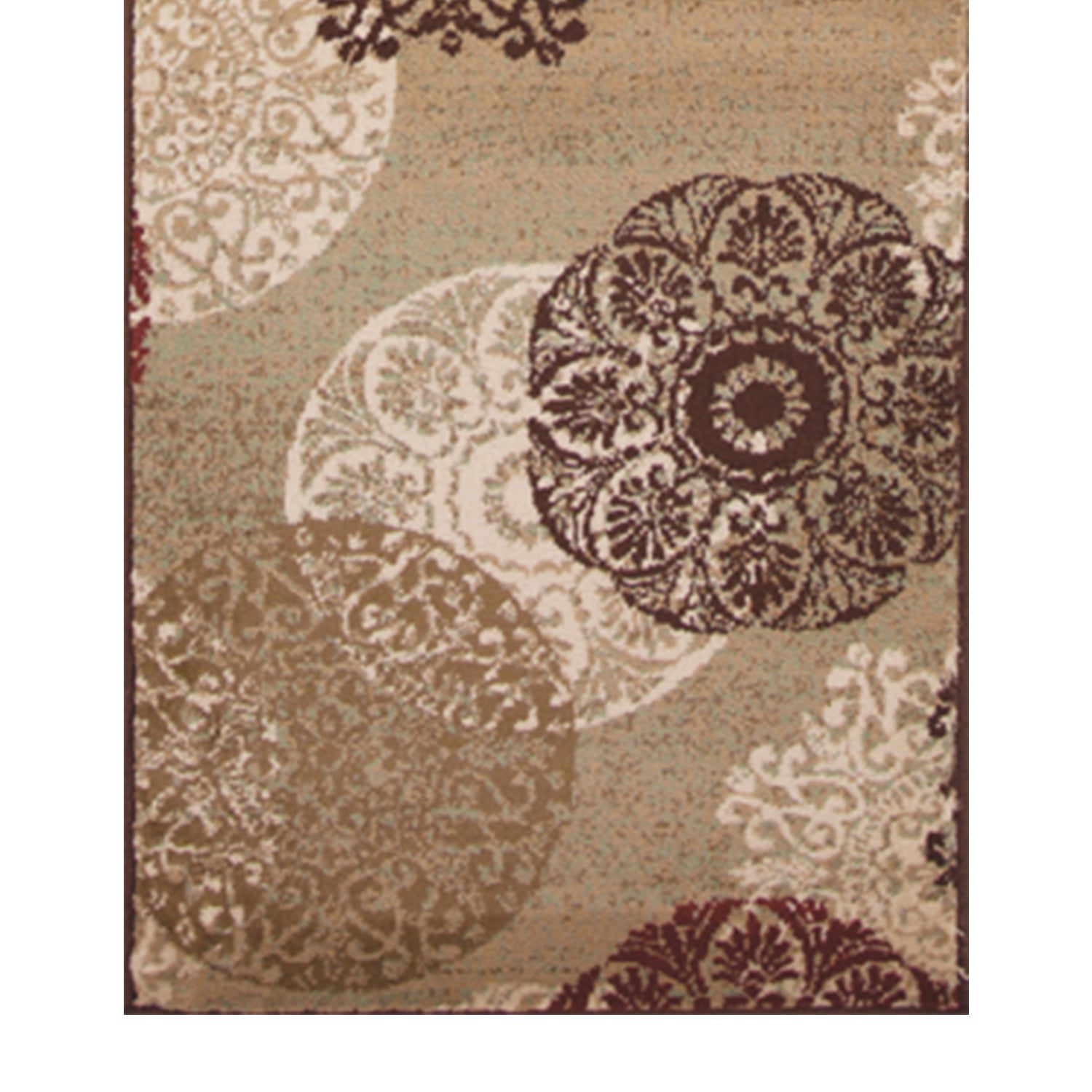 2' x 7' Runner Polypropylene Sand Area Rug