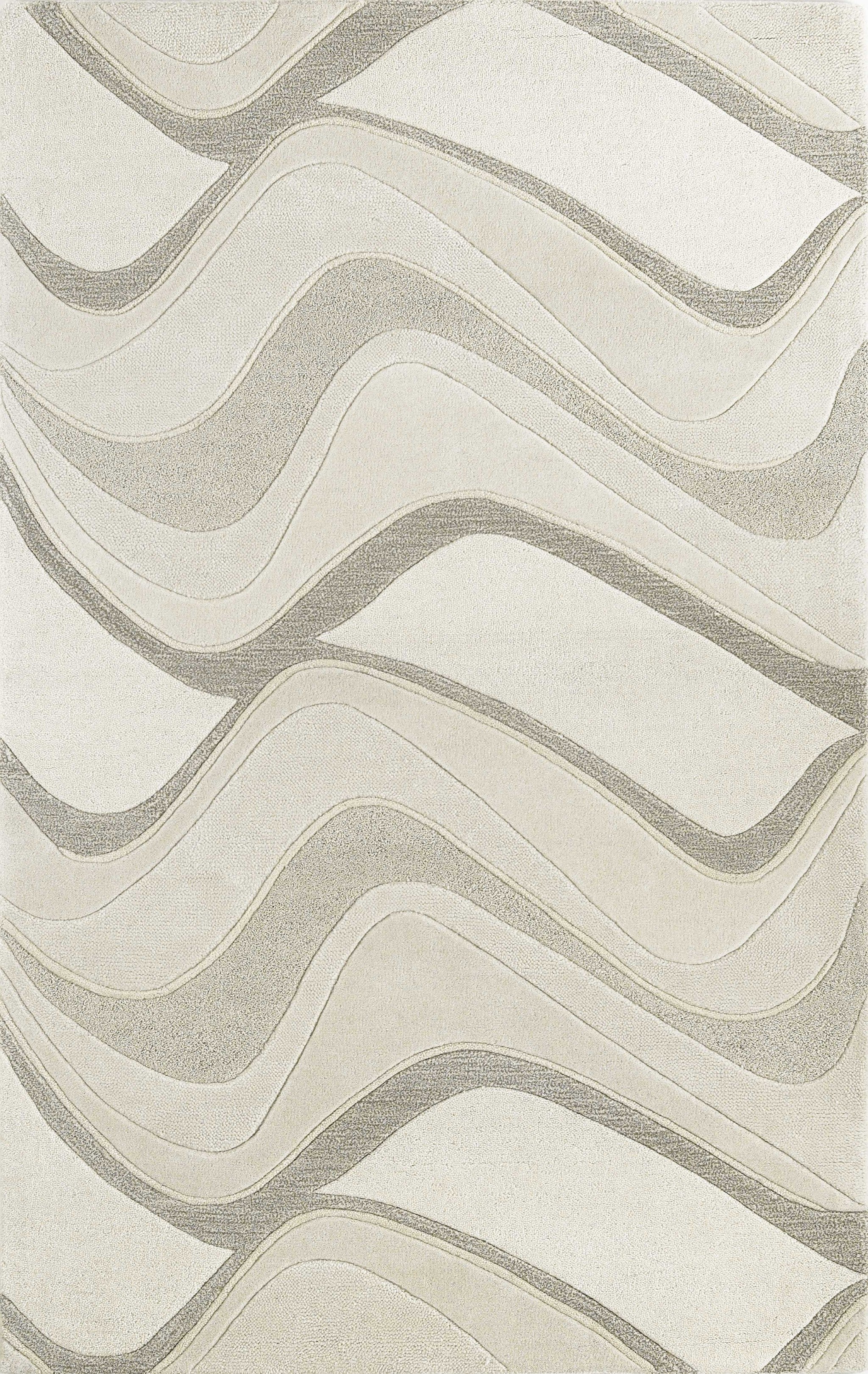27" X 45" Wool Ivory  Area Rug