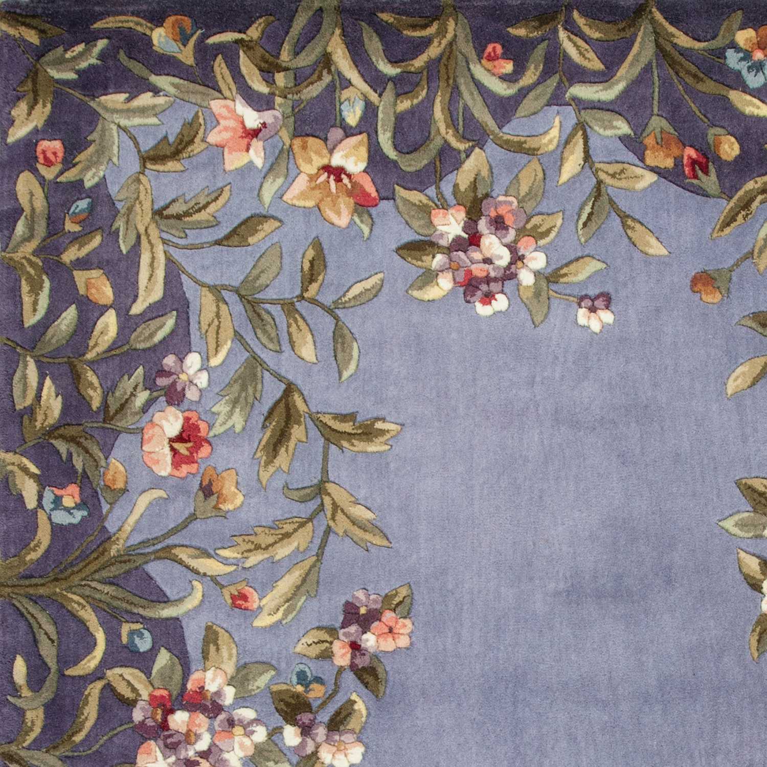 2' x 3' Wool Lavender Area Rug