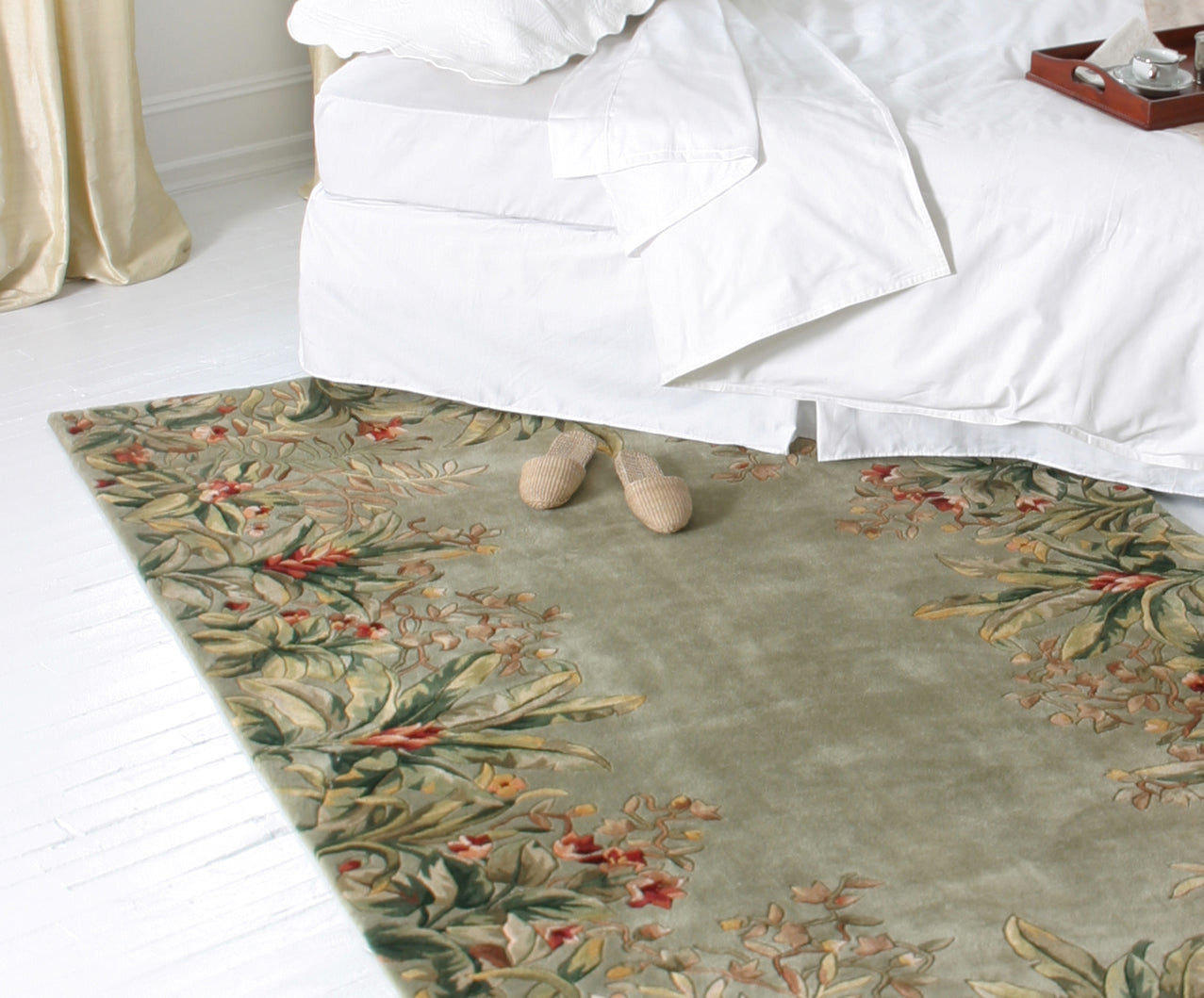 2' x 3' Wool Sage Area Rug