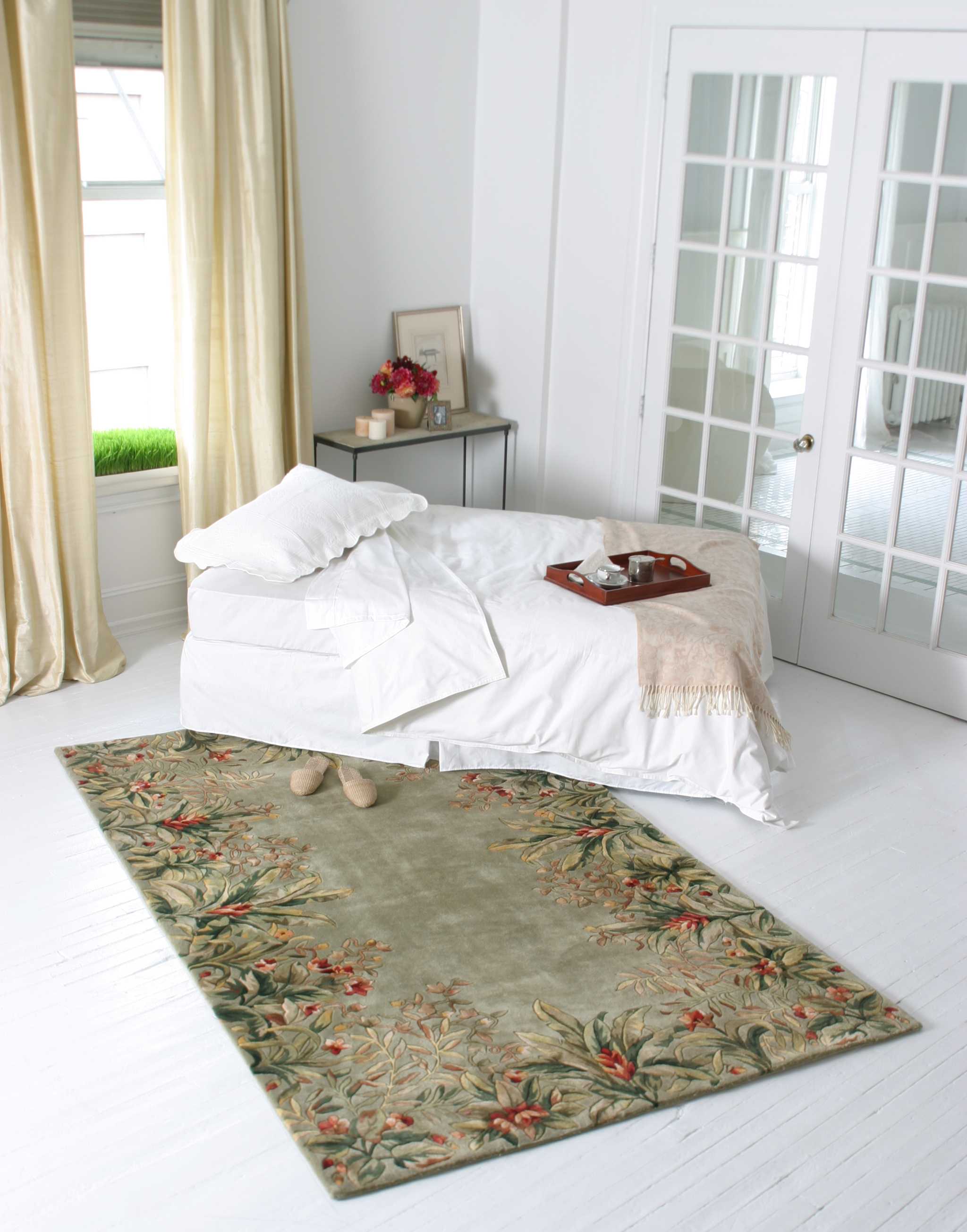 2' x 3' Wool Sage Area Rug