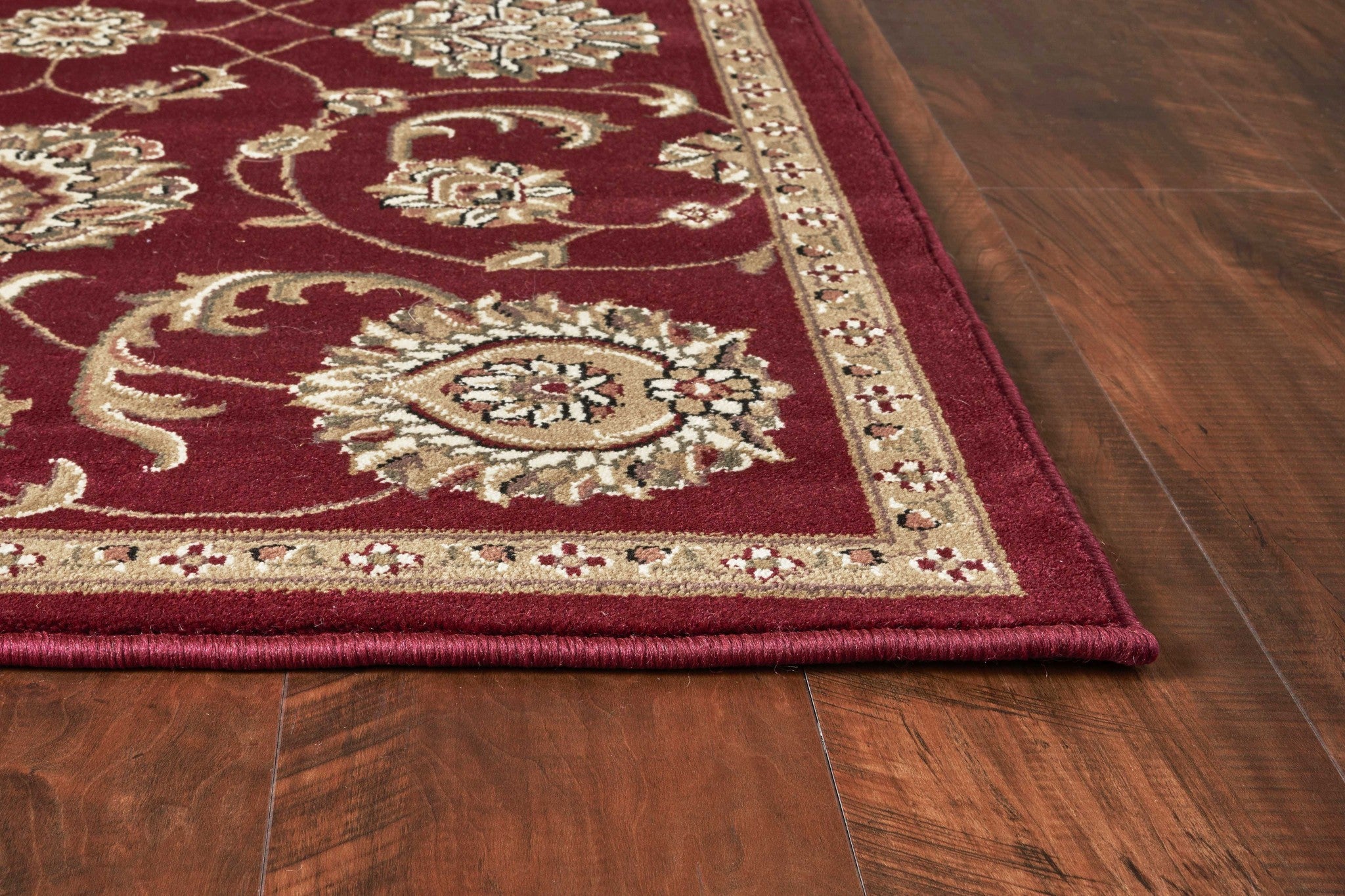 2' x 7' Runner Polypropylene Red Area Rug