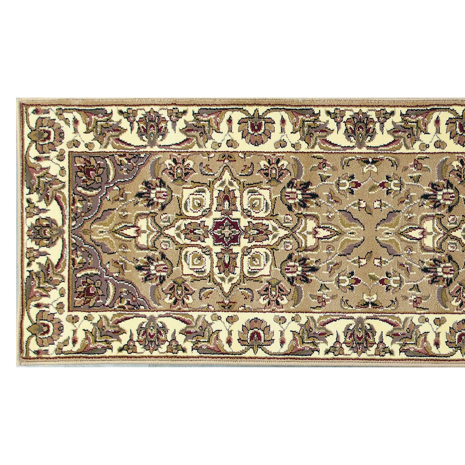 2' x 7' Runner Polypropylene Beige or Ivory Area Rug