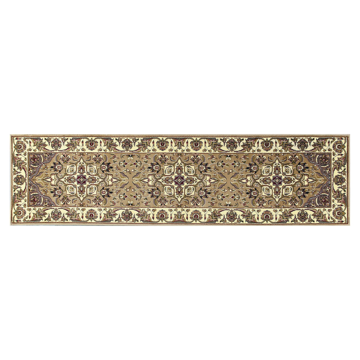 3' x 5' Polypropylene Beige or Ivory Area Rug